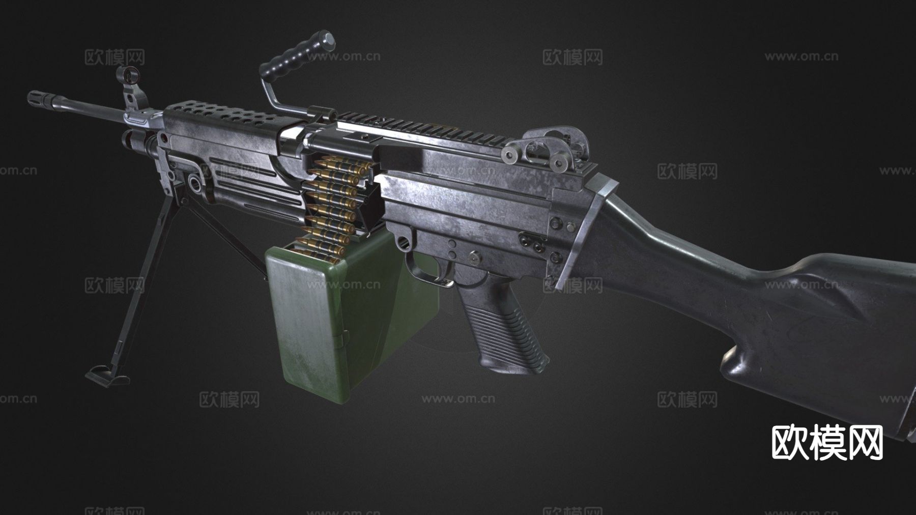 M249 轻机枪su模型