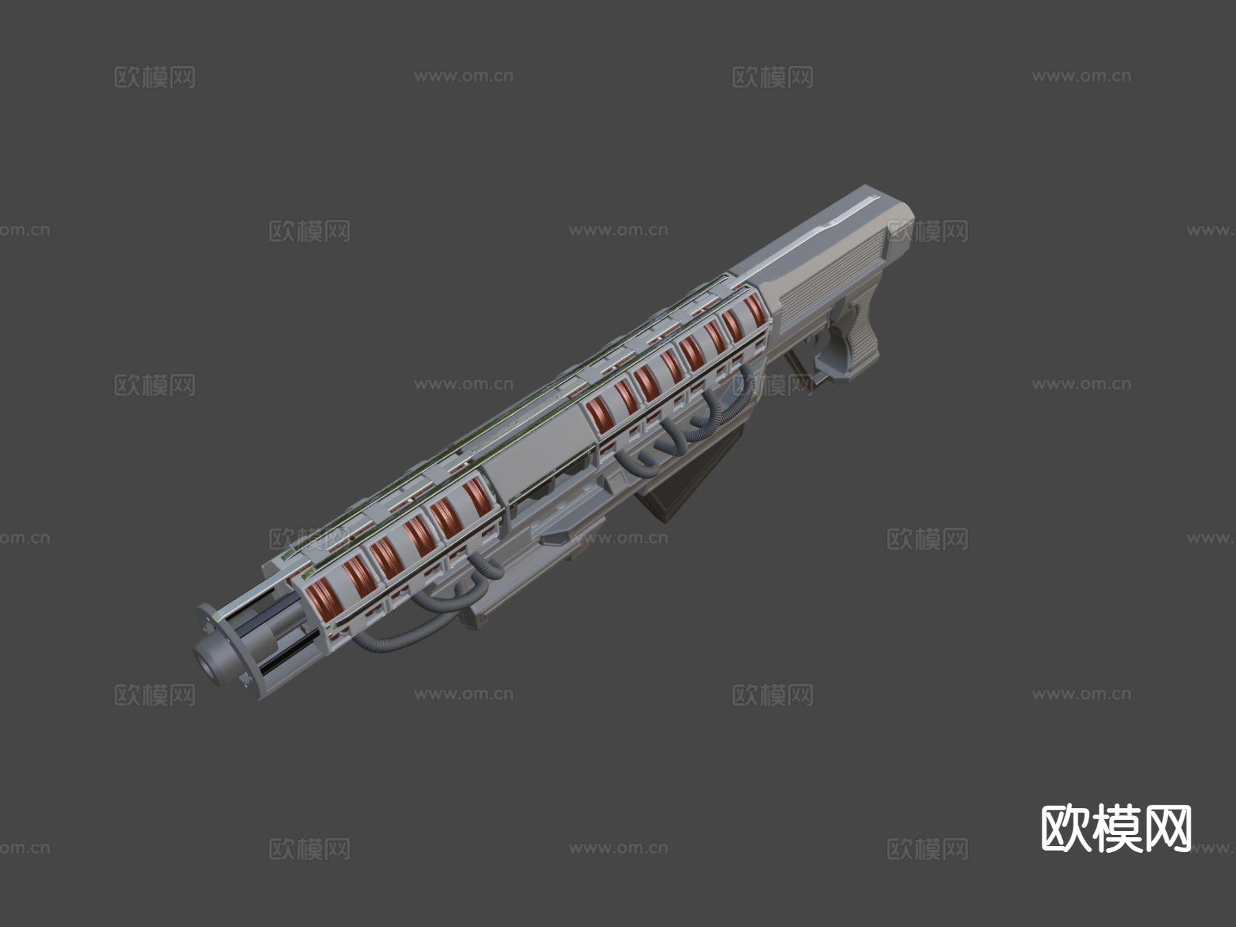 高轨道炮su模型下载（渲染图7）