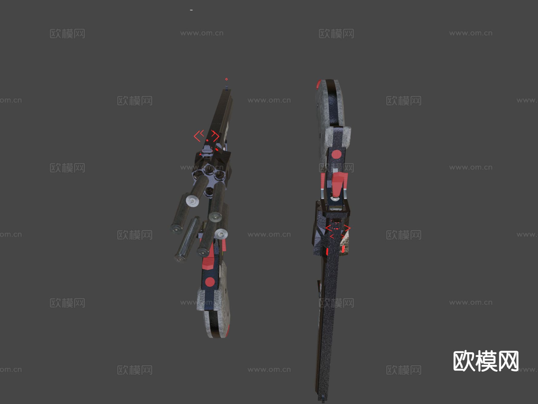 M9左轮手枪su模型下载（渲染图6）