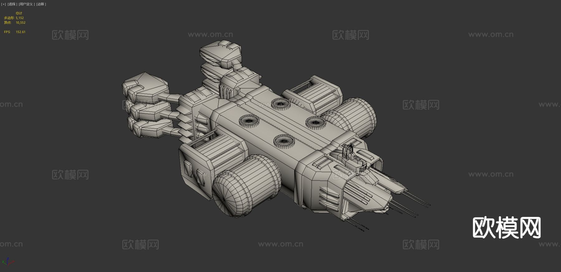 货物运输船 船舰su模型下载（渲染图1）