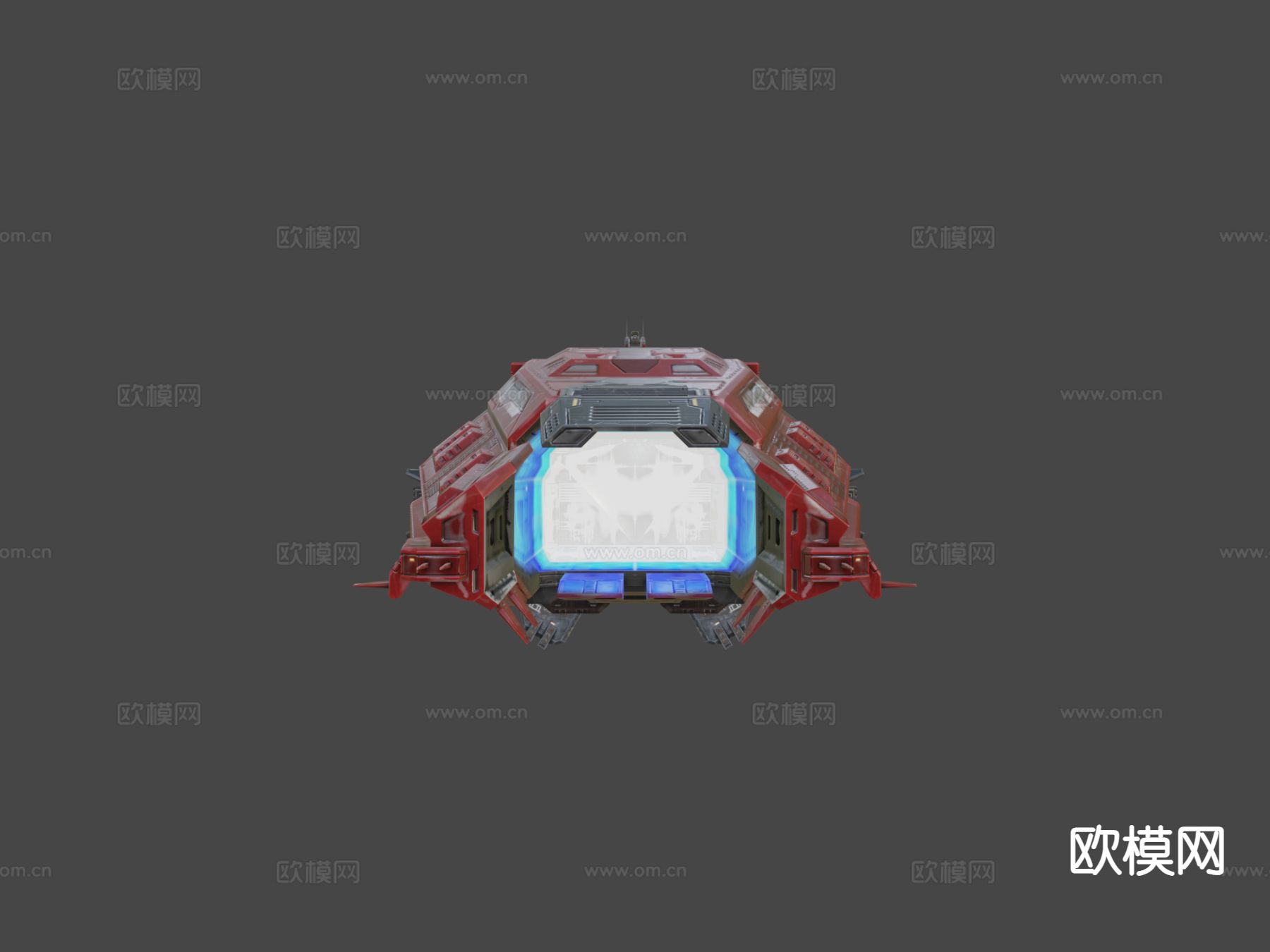 海盗团航母 科幻飞行器su模型