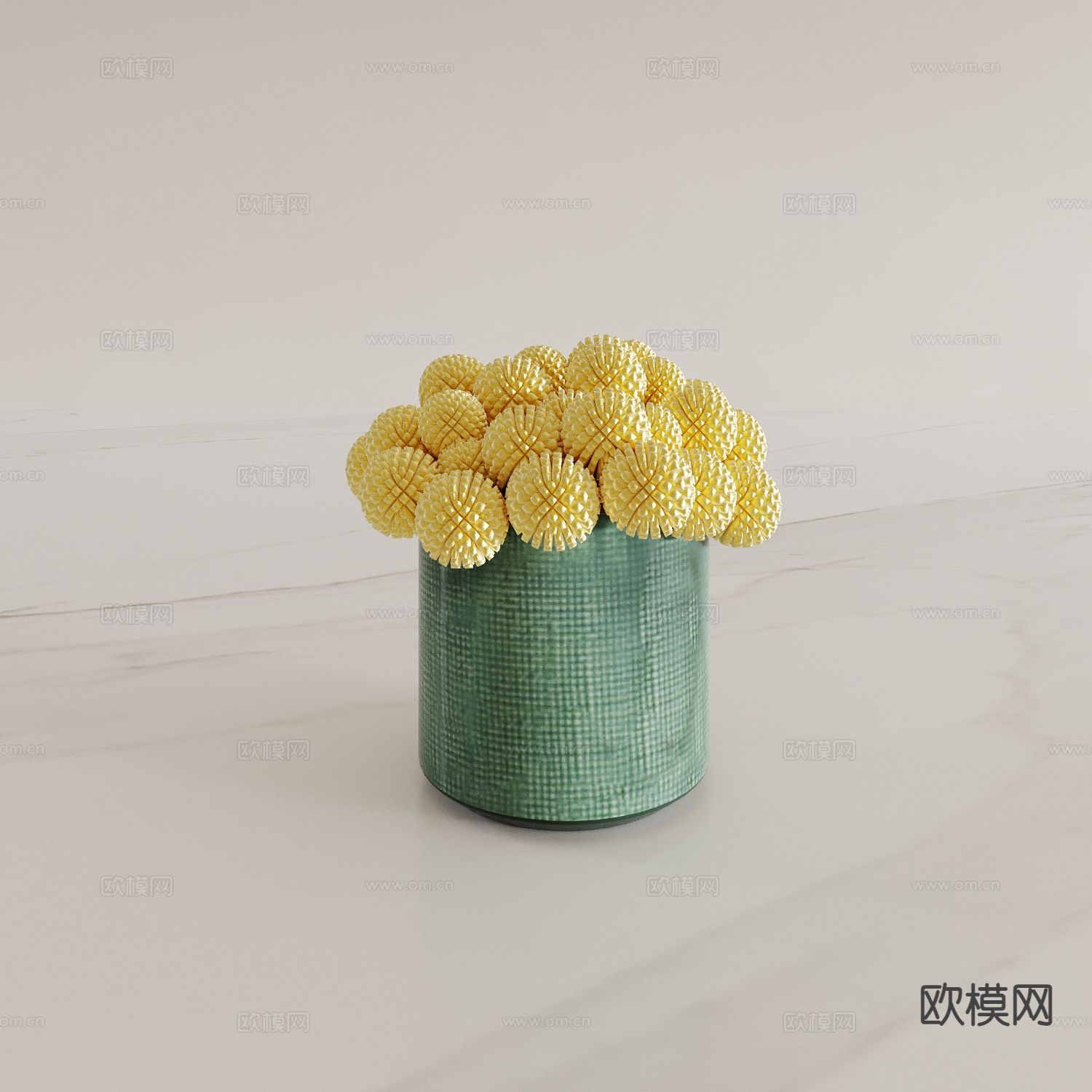 花瓶 花艺 花卉 插花3d模型