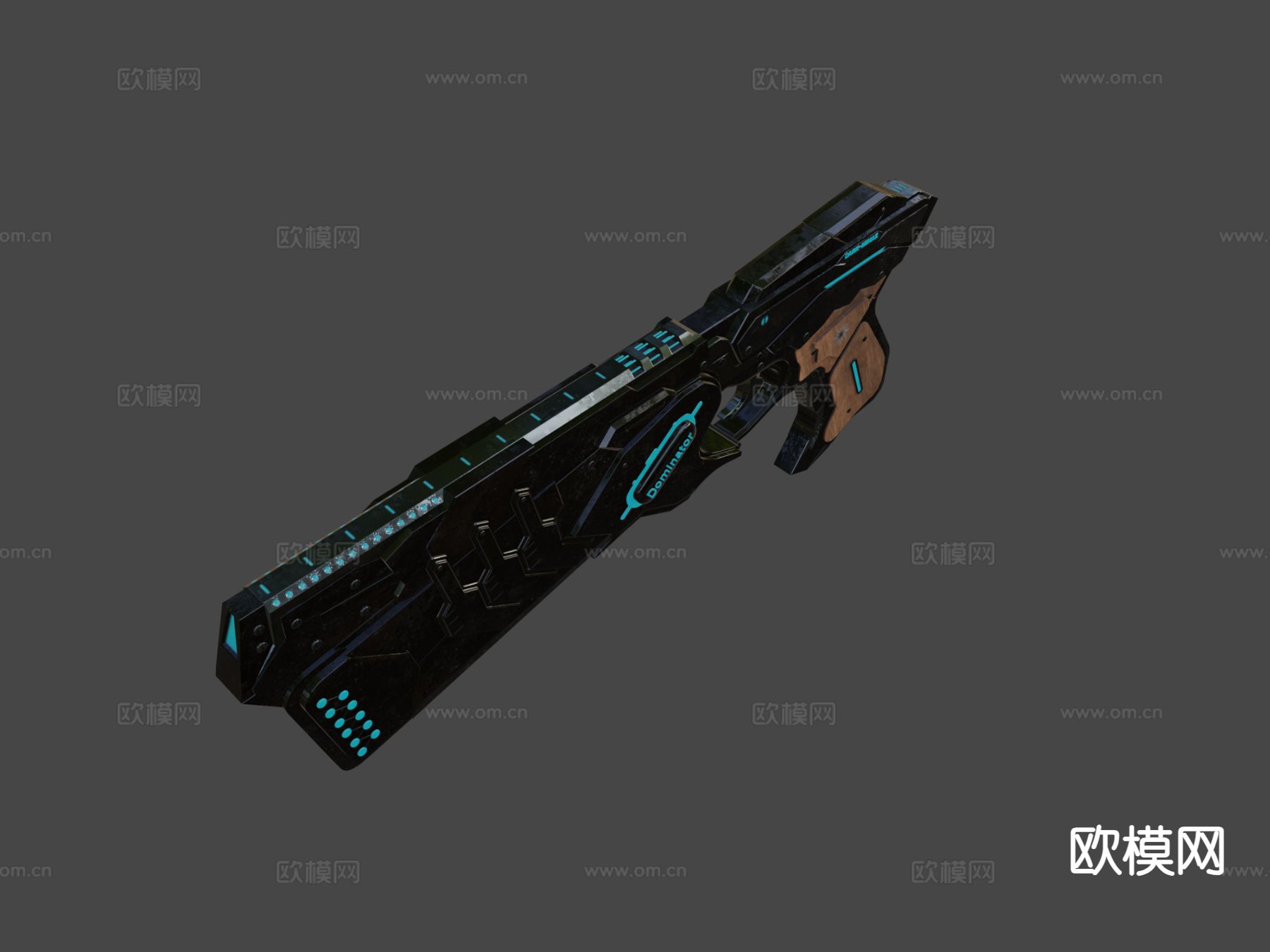 科幻手枪 枪支 枪械su模型下载（渲染图7）