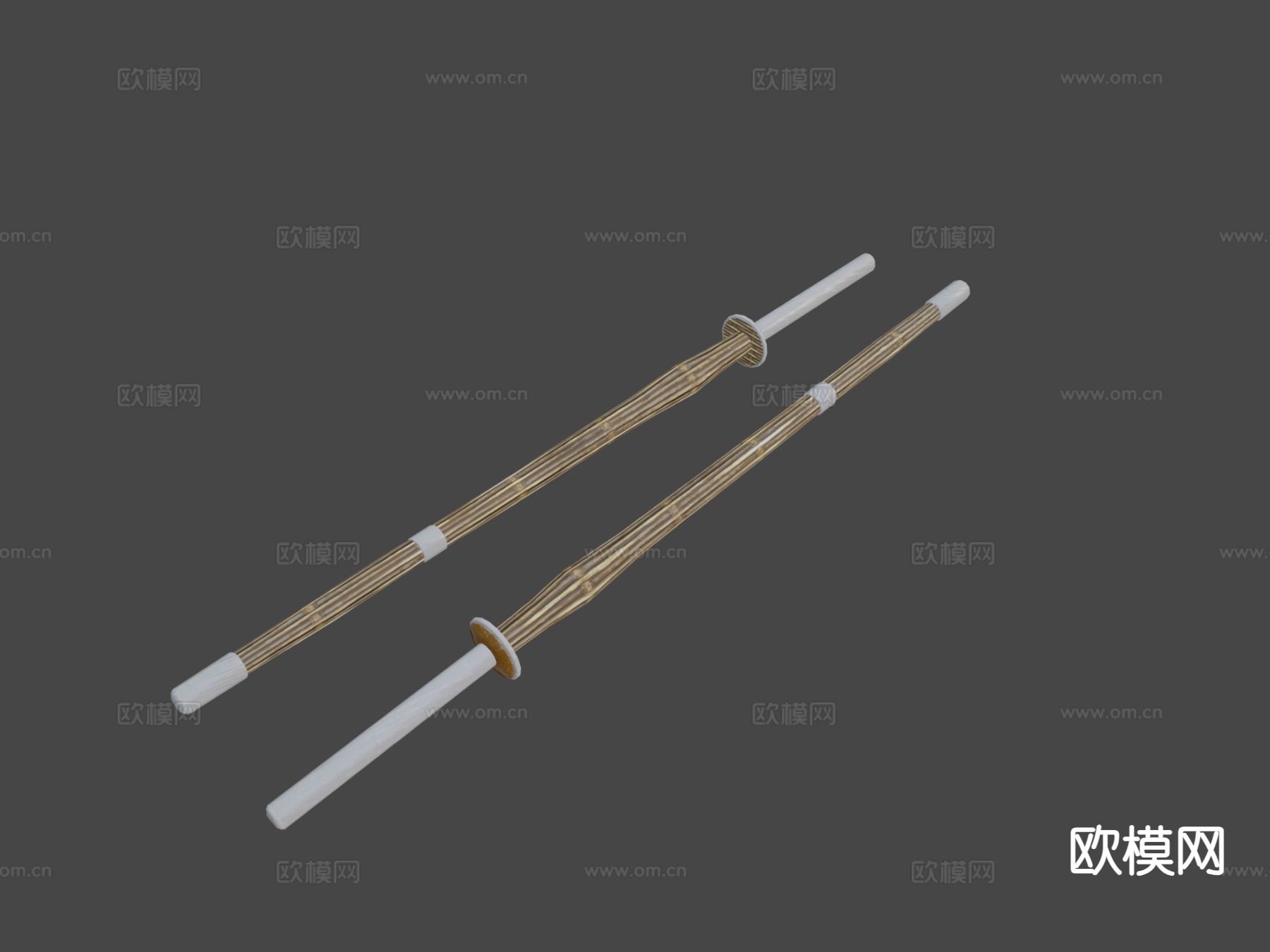 竹剑su模型下载（渲染图6）