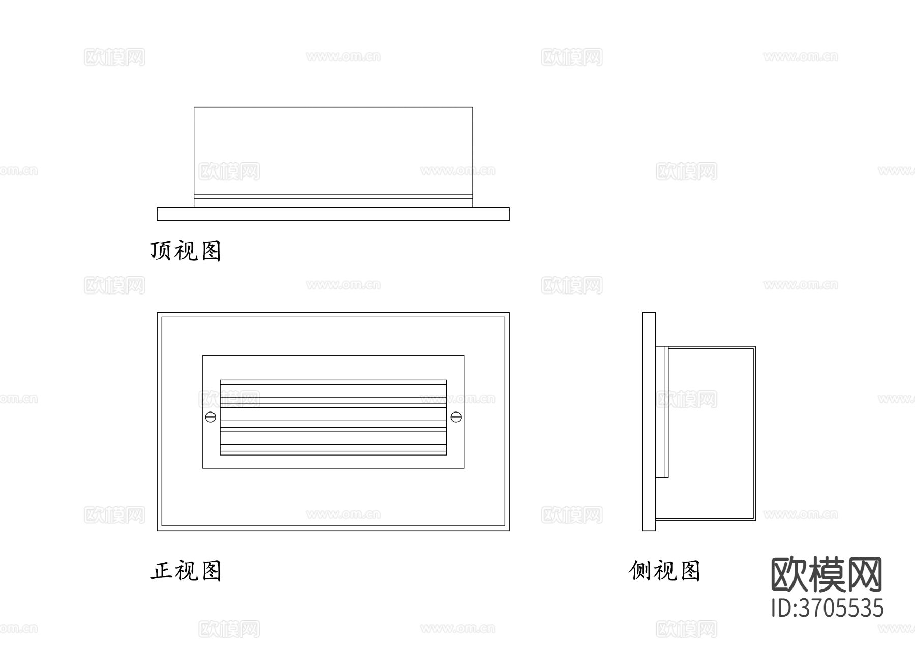 台阶灯cad大样图