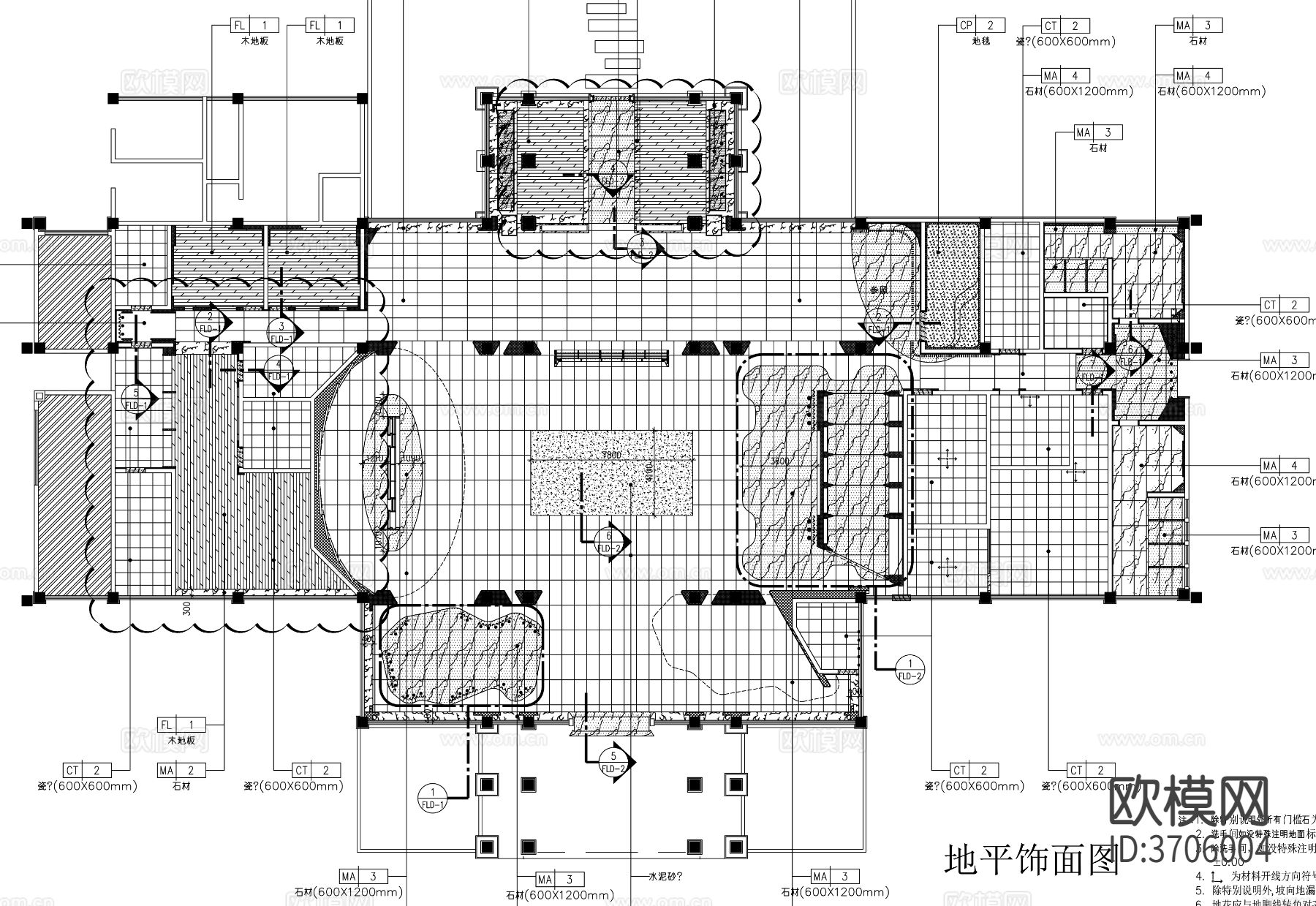 办公室cad平面图下载（渲染图7）
