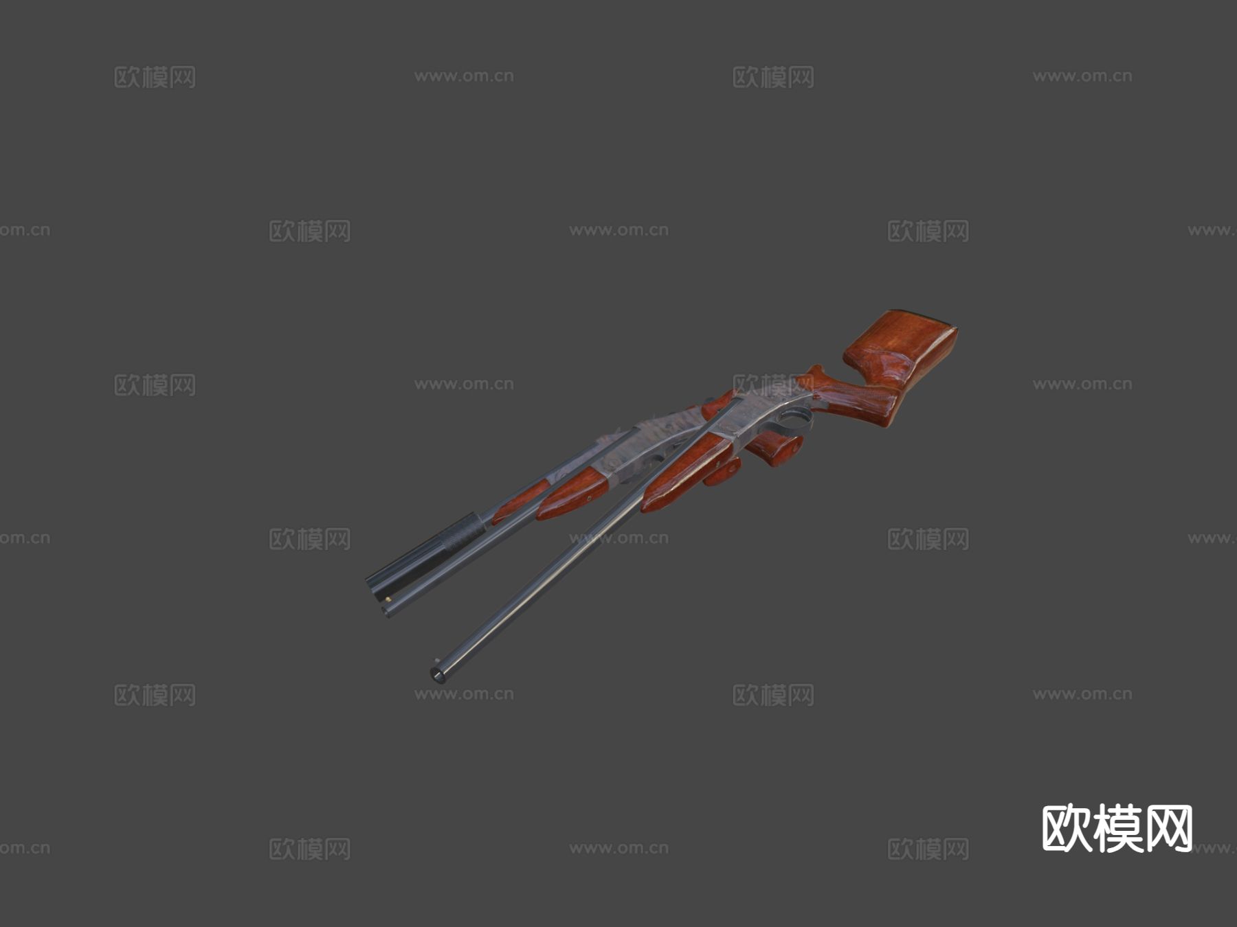 哈灵顿 理查德森 手枪 枪支 枪械su模型下载（渲染图8）