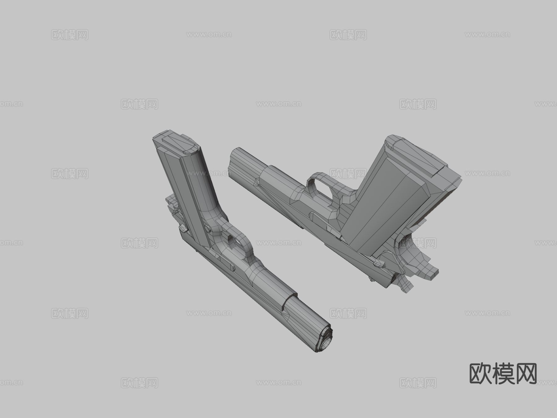 手枪 枪支 枪械su模型