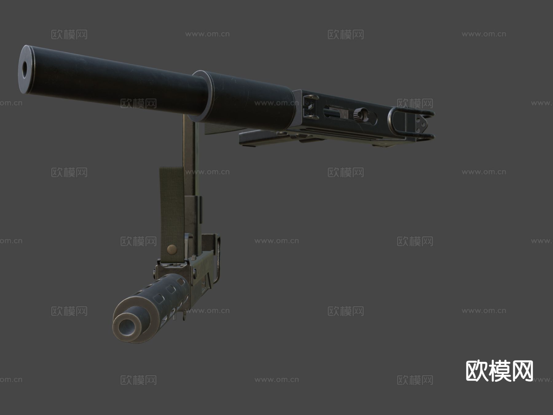 MAC-10冲锋枪su模型下载（渲染图5）