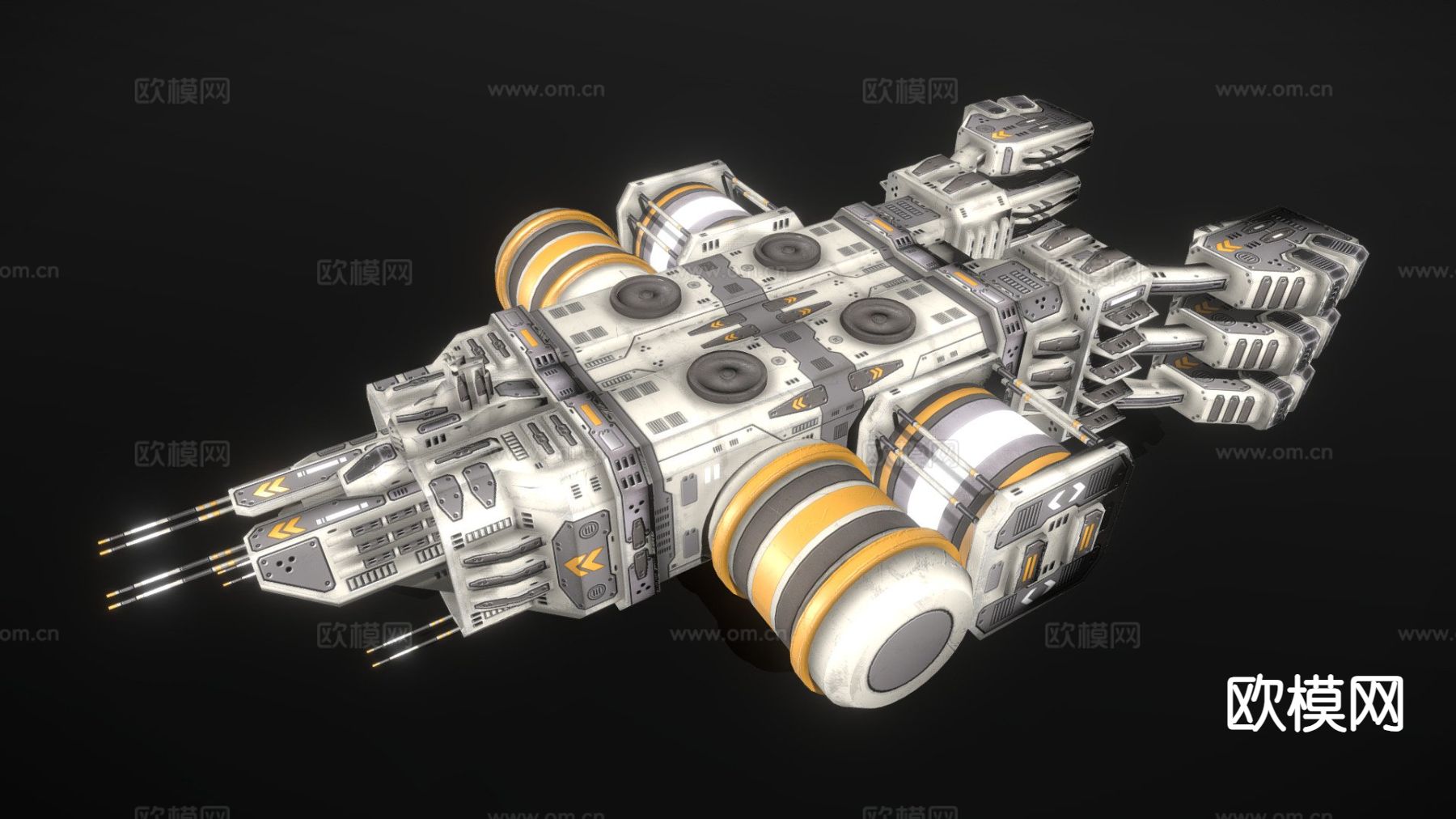 货物运输船 船舰su模型下载（渲染图2）