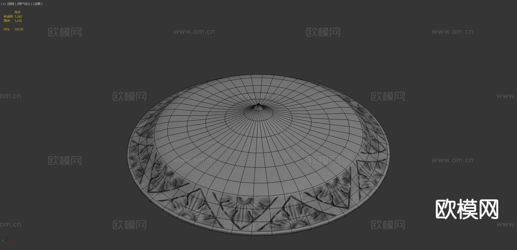 文艺复兴盾牌 圆盾 护盾su模型