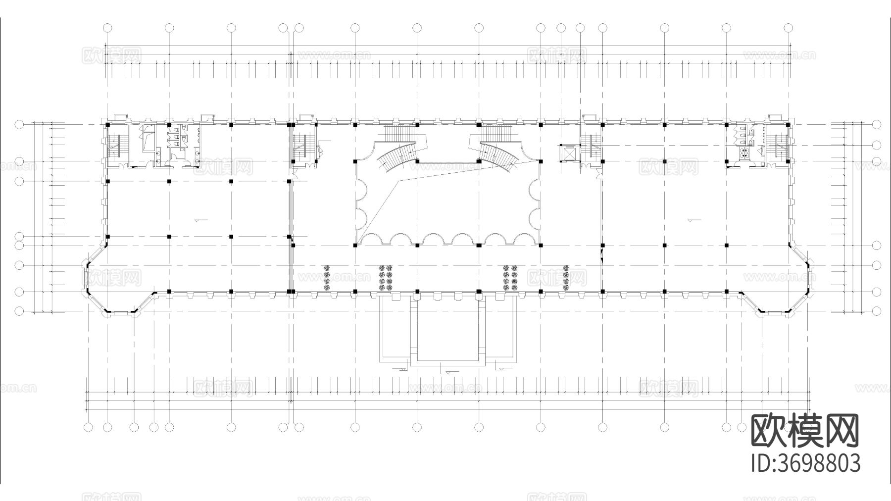 住宅公建楼 建筑楼cad施工图