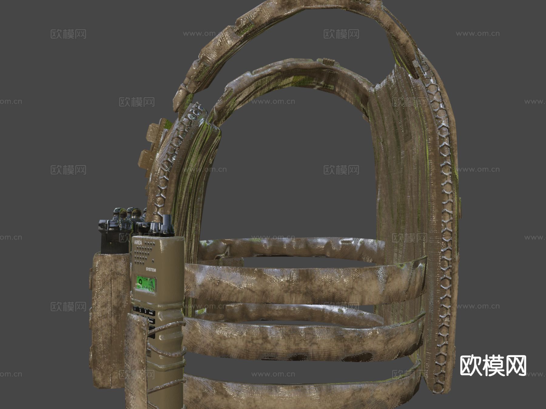 反恐甲 防弹背心su模型下载（渲染图5）