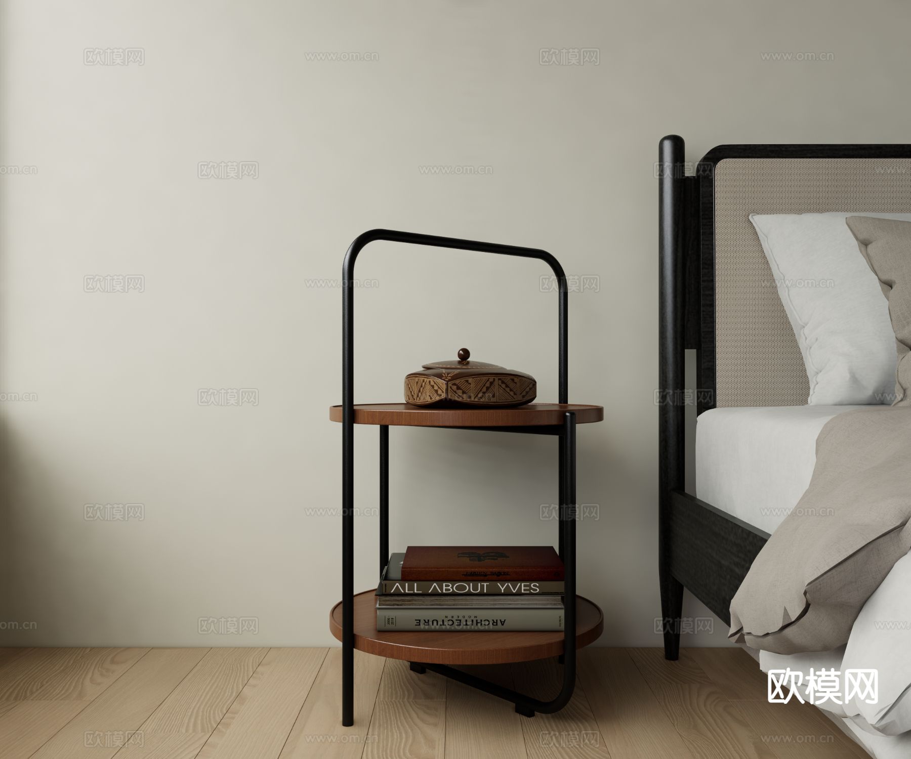 现代边几3d模型下载