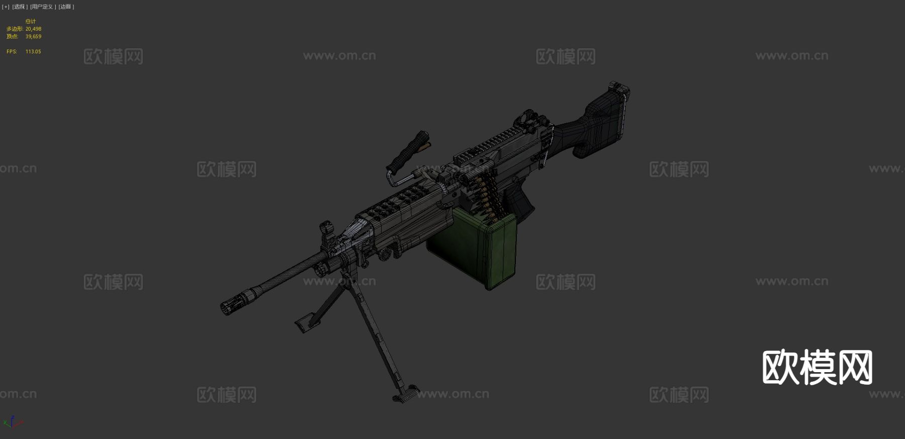 M249 轻机枪su模型