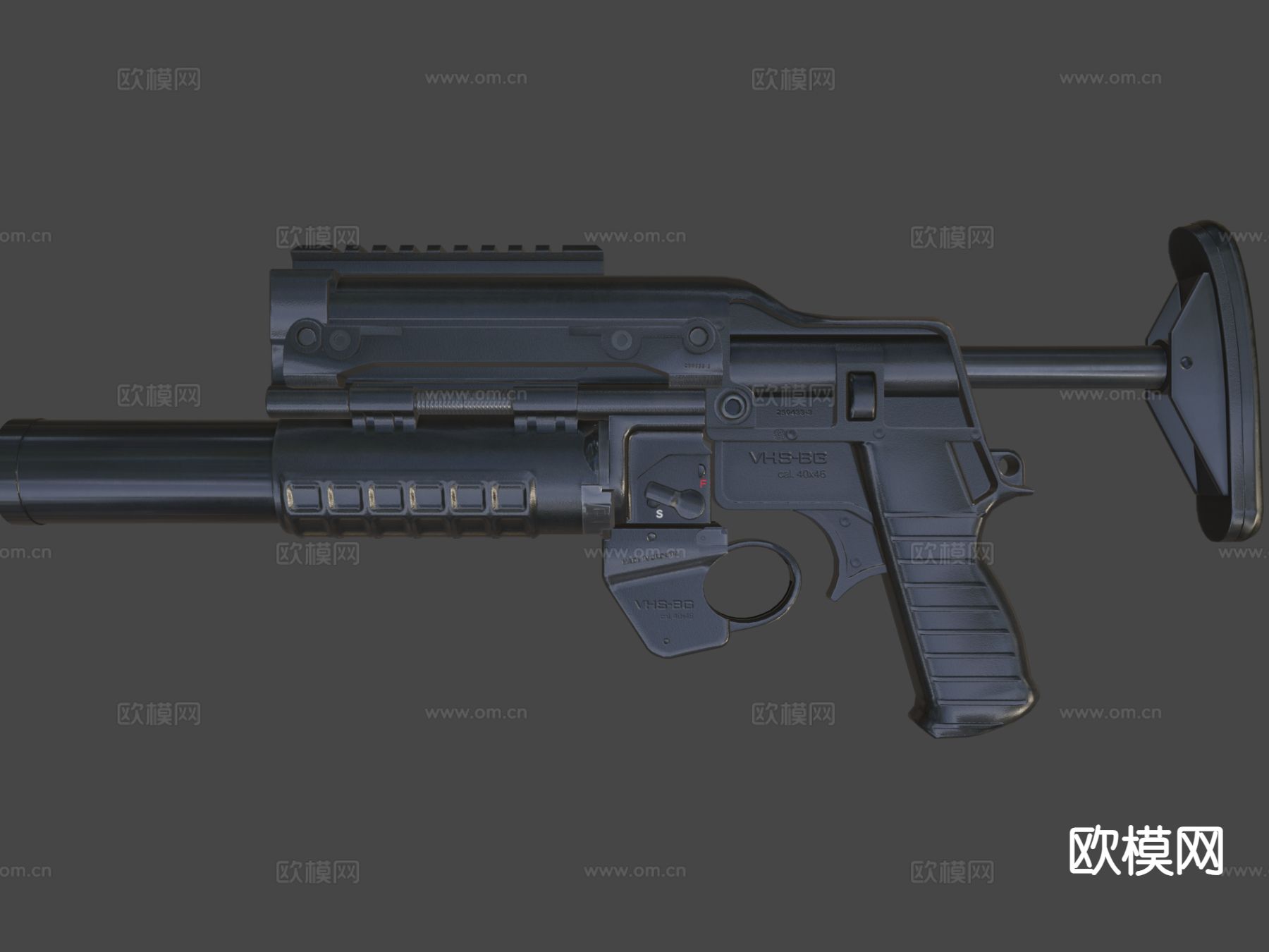 榴弹发射器su模型下载（渲染图8）