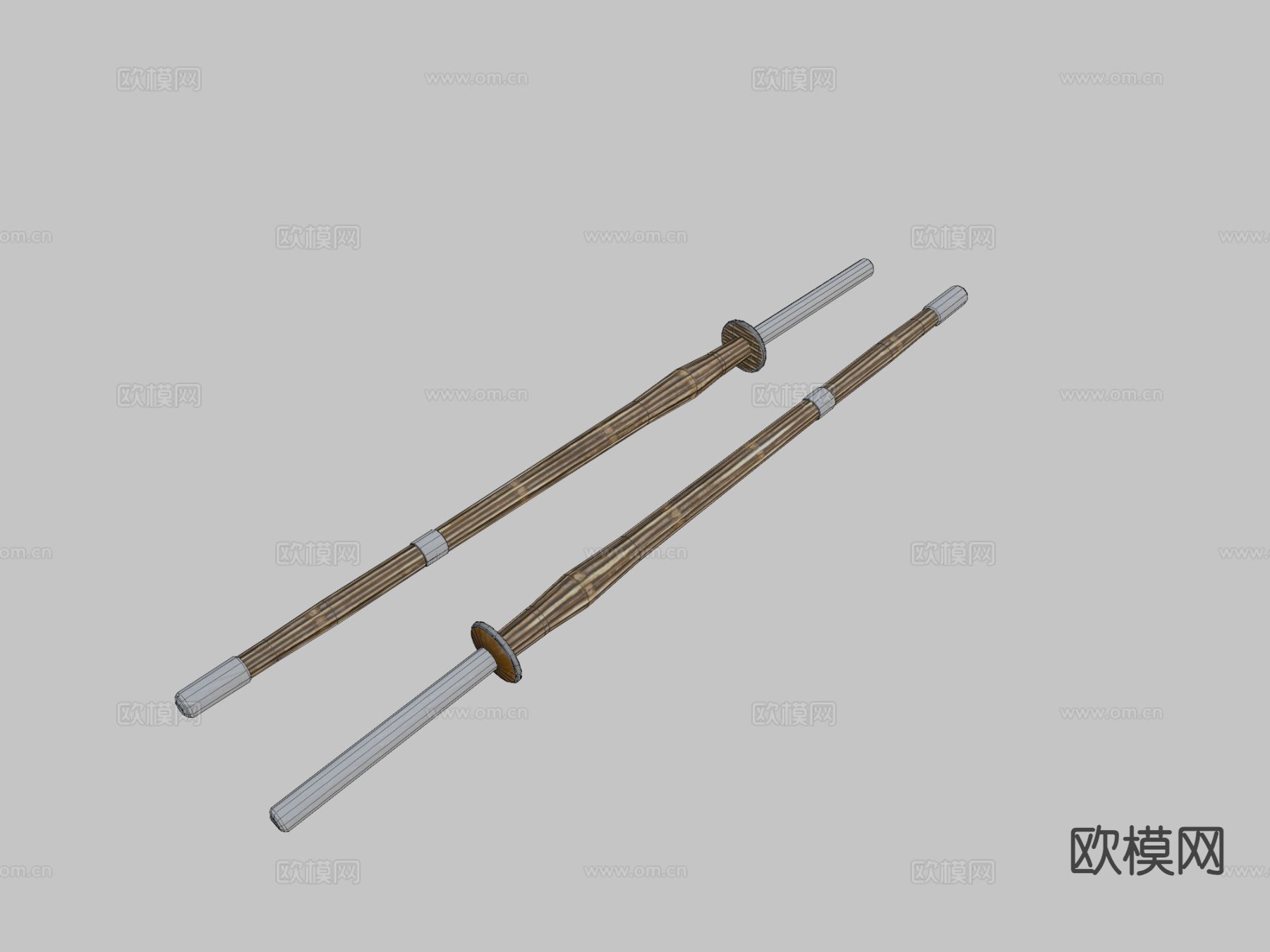 竹剑su模型下载（渲染图4）