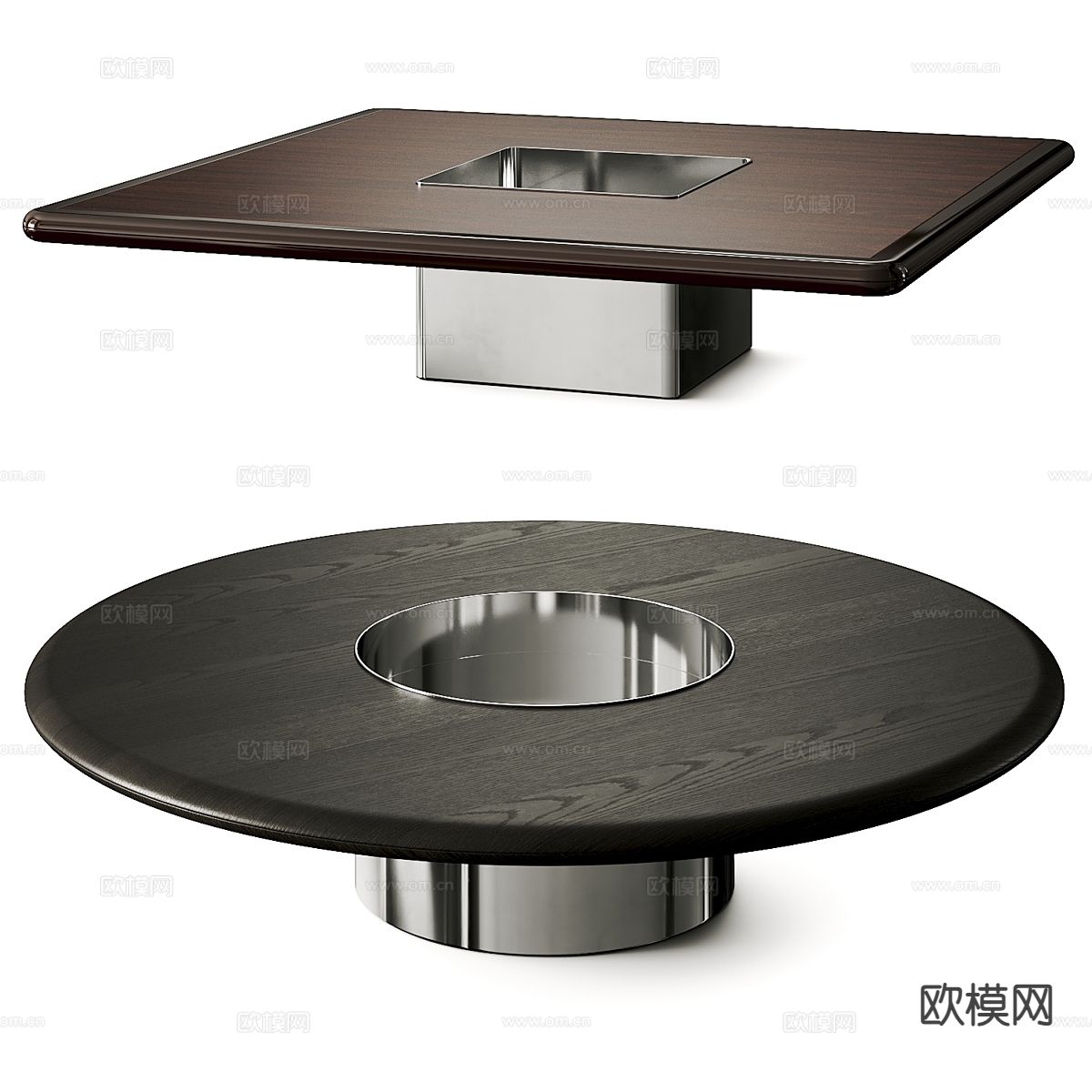 Minotti Helene 方形茶几su模型