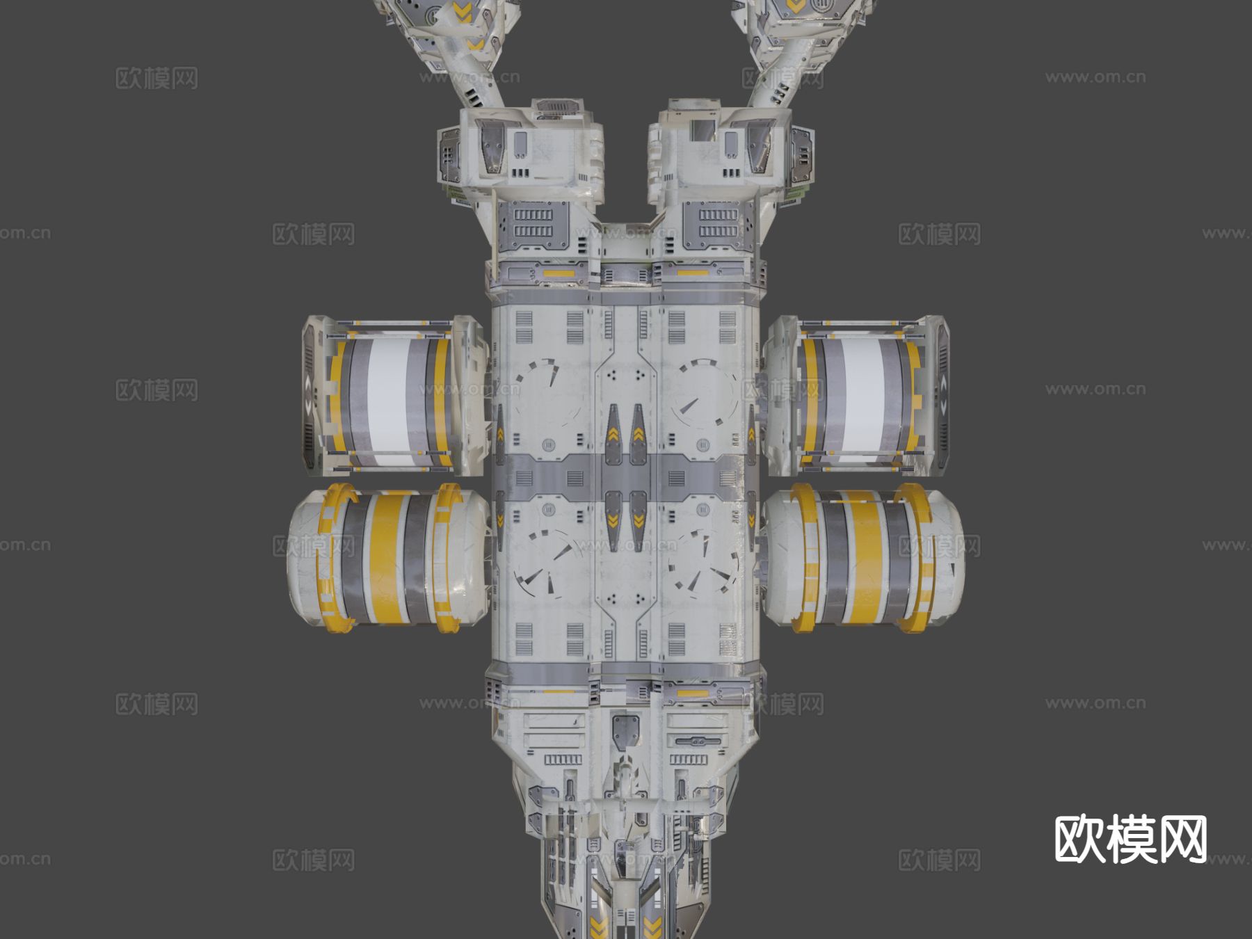 货物运输船 船舰su模型下载（渲染图4）
