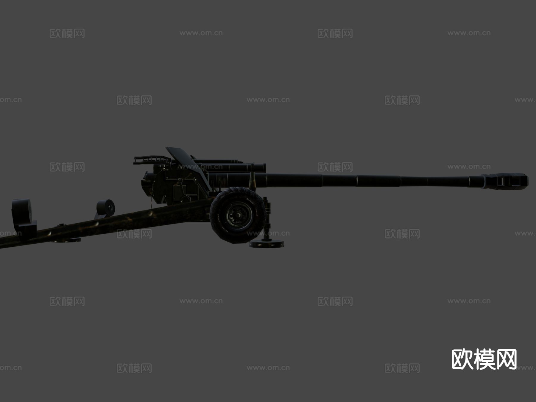 毫米榴弹炮su模型下载（渲染图5）