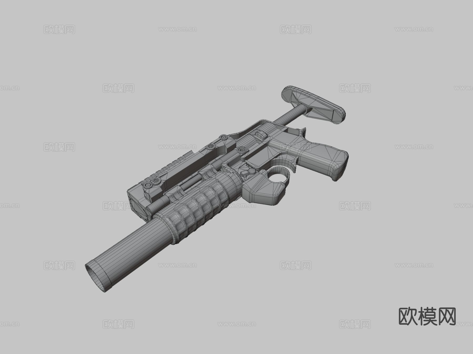 榴弹发射器su模型下载（渲染图3）