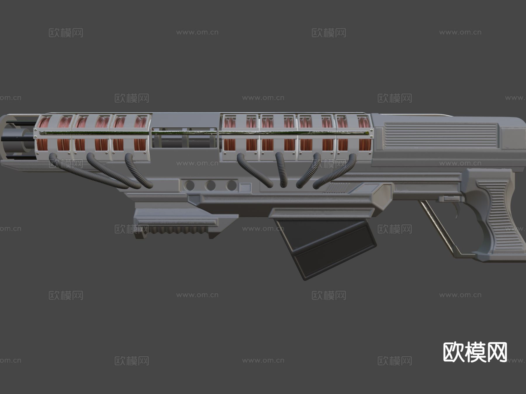 高轨道炮su模型下载（渲染图6）