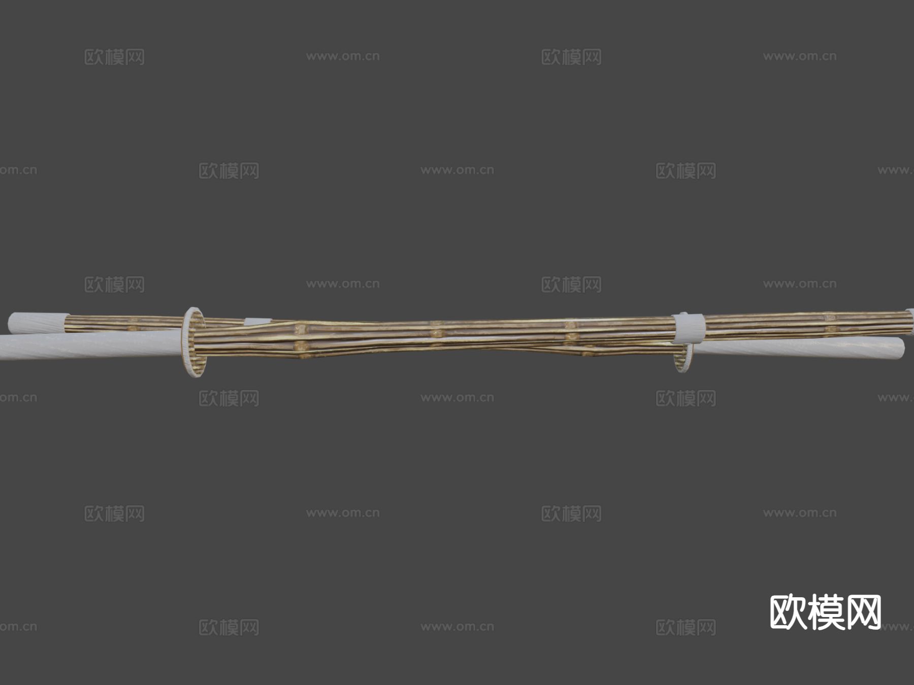 竹剑su模型下载（渲染图5）