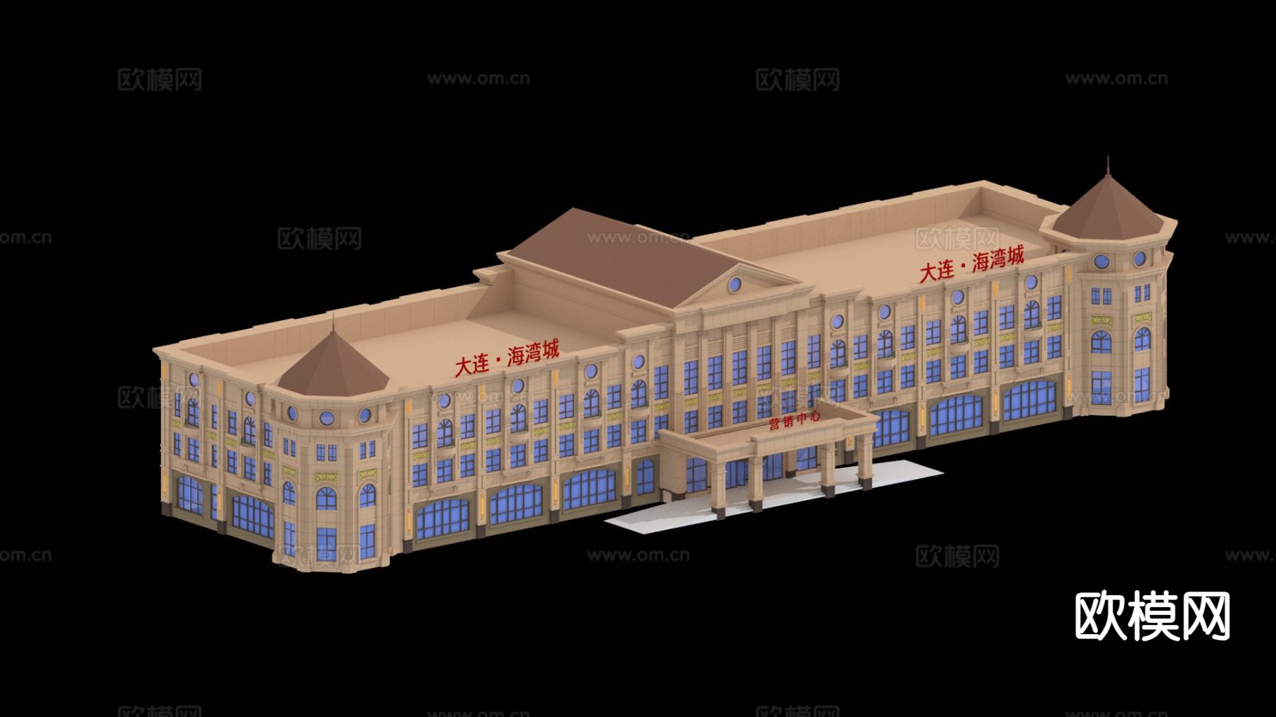 商业建筑 会所建筑 小区建筑3d模型