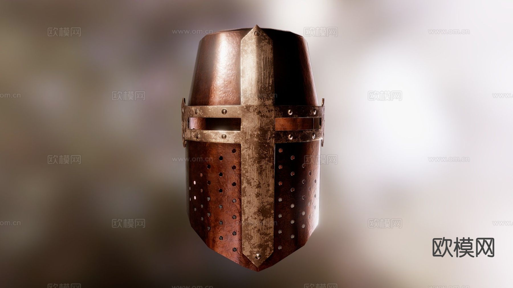 十字军头盔su模型下载（渲染图2）