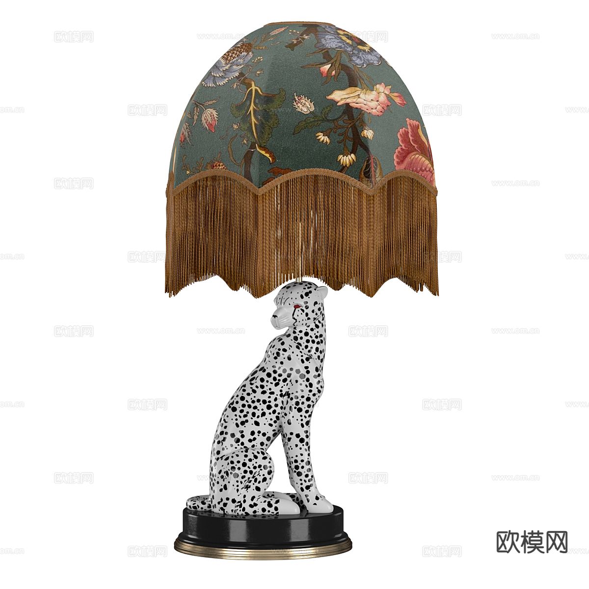 法式台灯3d模型下载