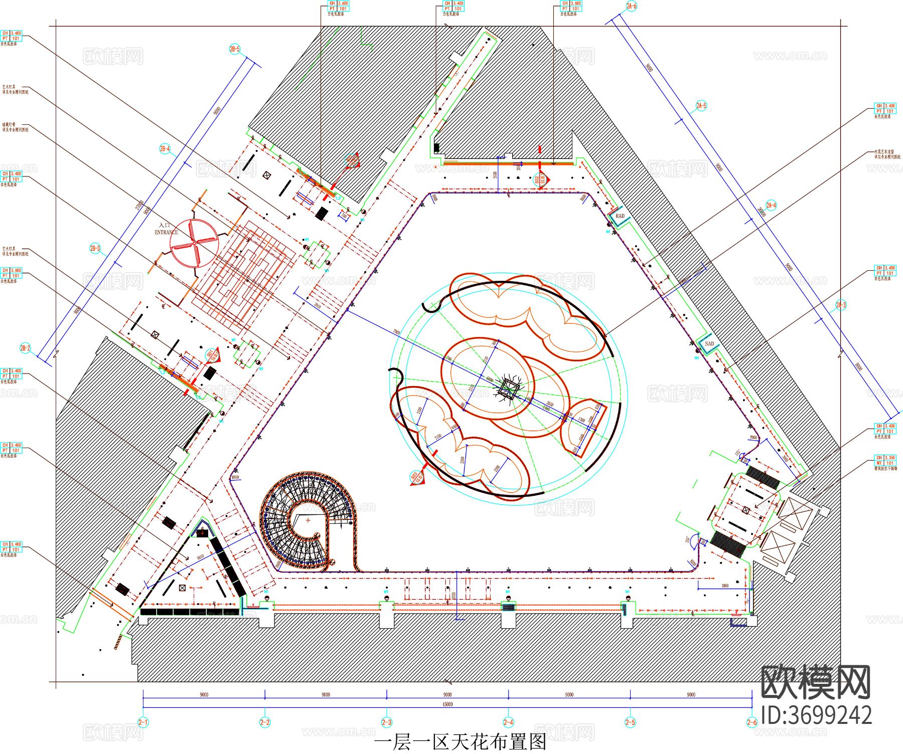 酒店大堂 大堂平面图 大堂布置图 大堂平面布局 大堂cad施工图