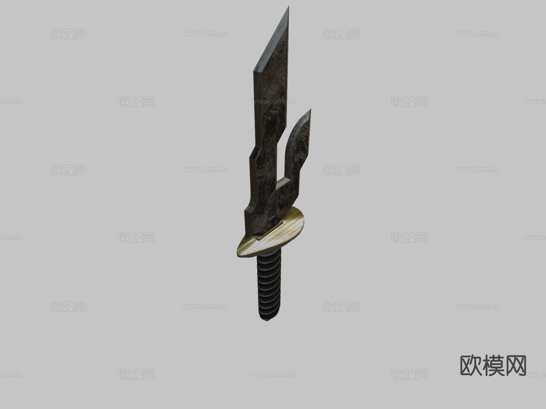 天堂之矛su模型下载（渲染图1）