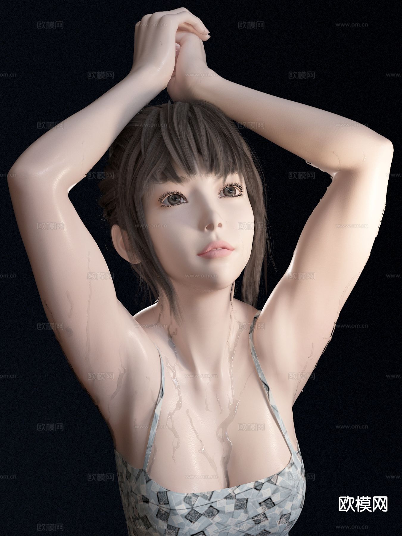 人物 运动美女 女人3d模型