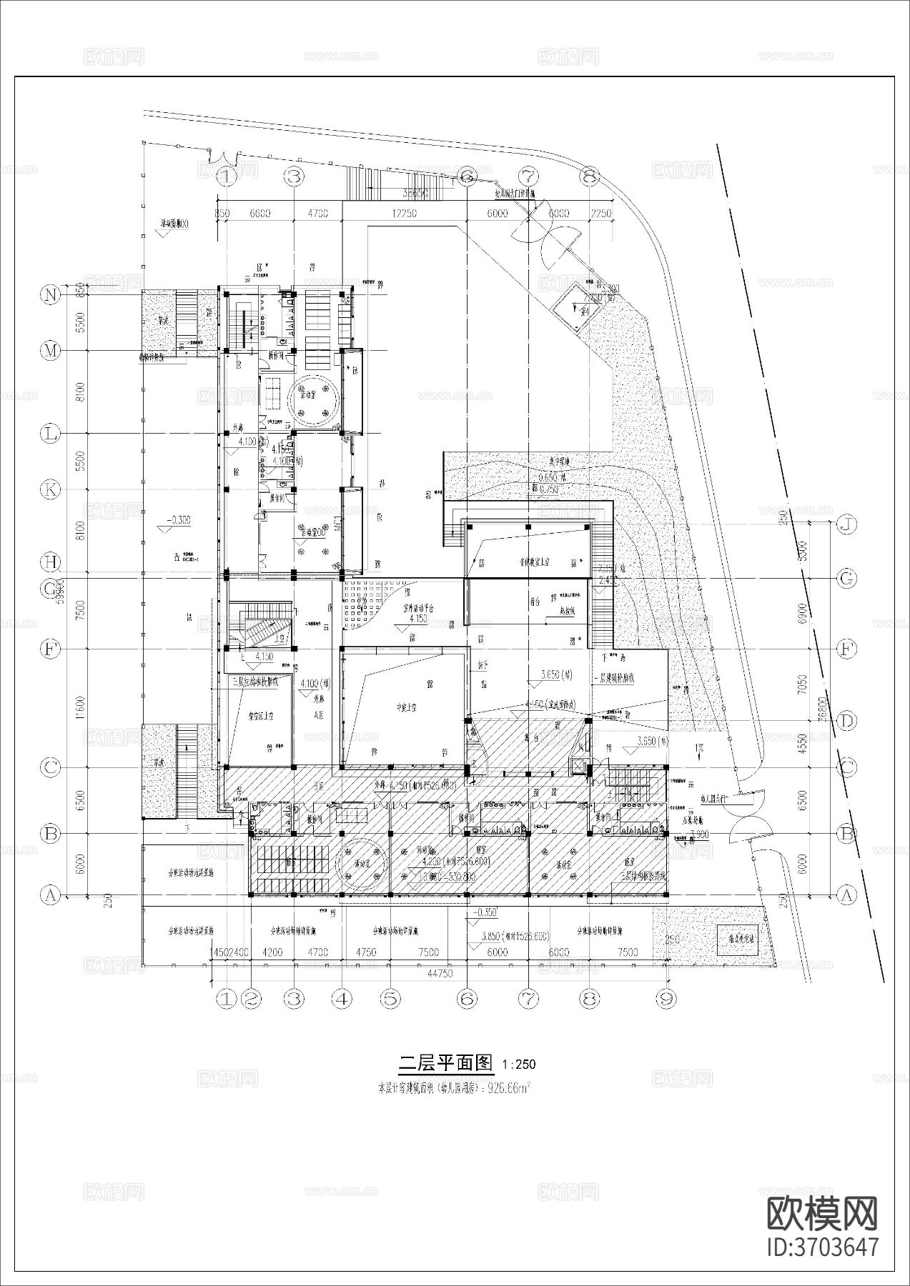 3层幼儿园CAD施工图