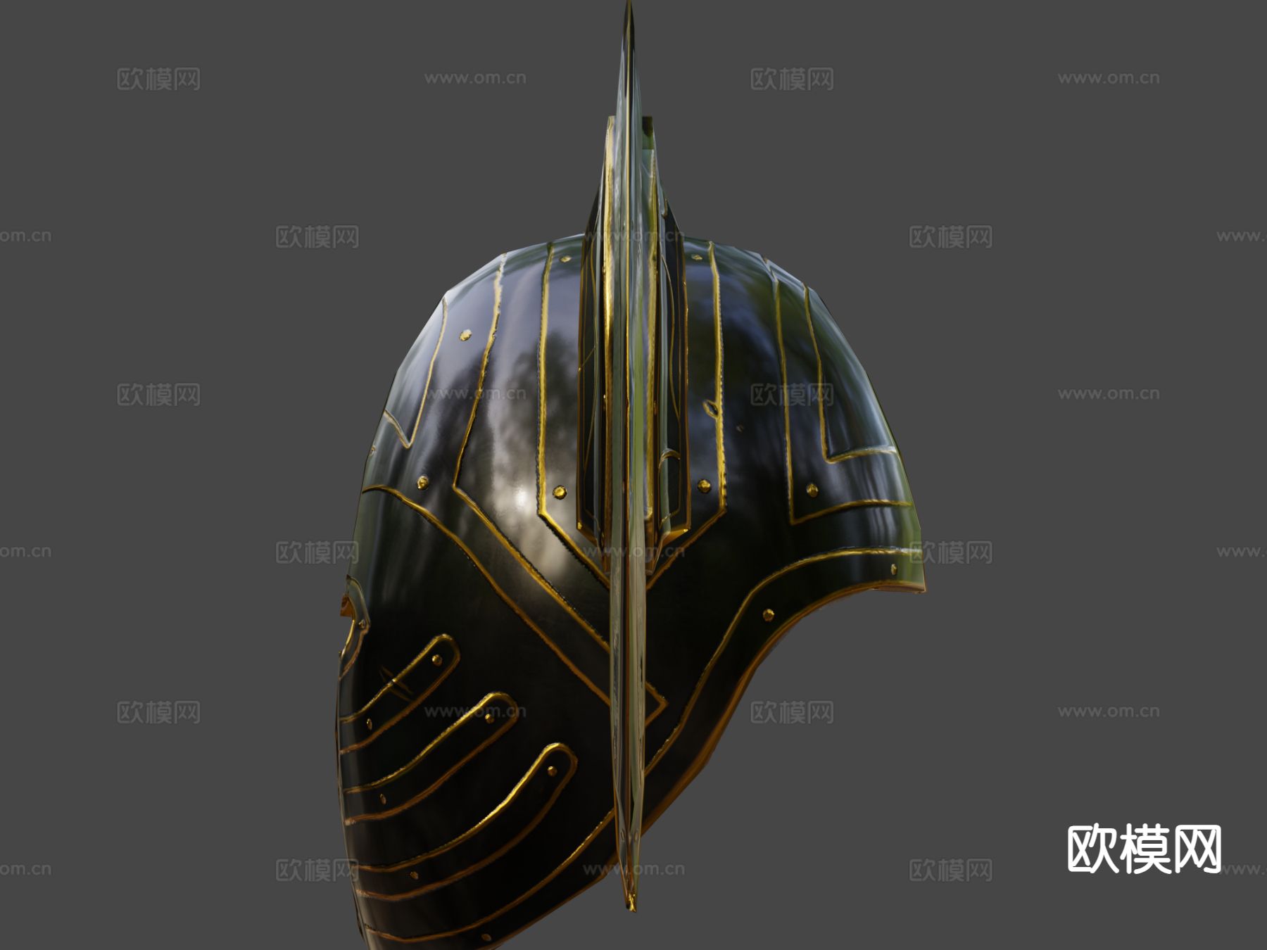 幻想人类头盔su模型下载（渲染图6）