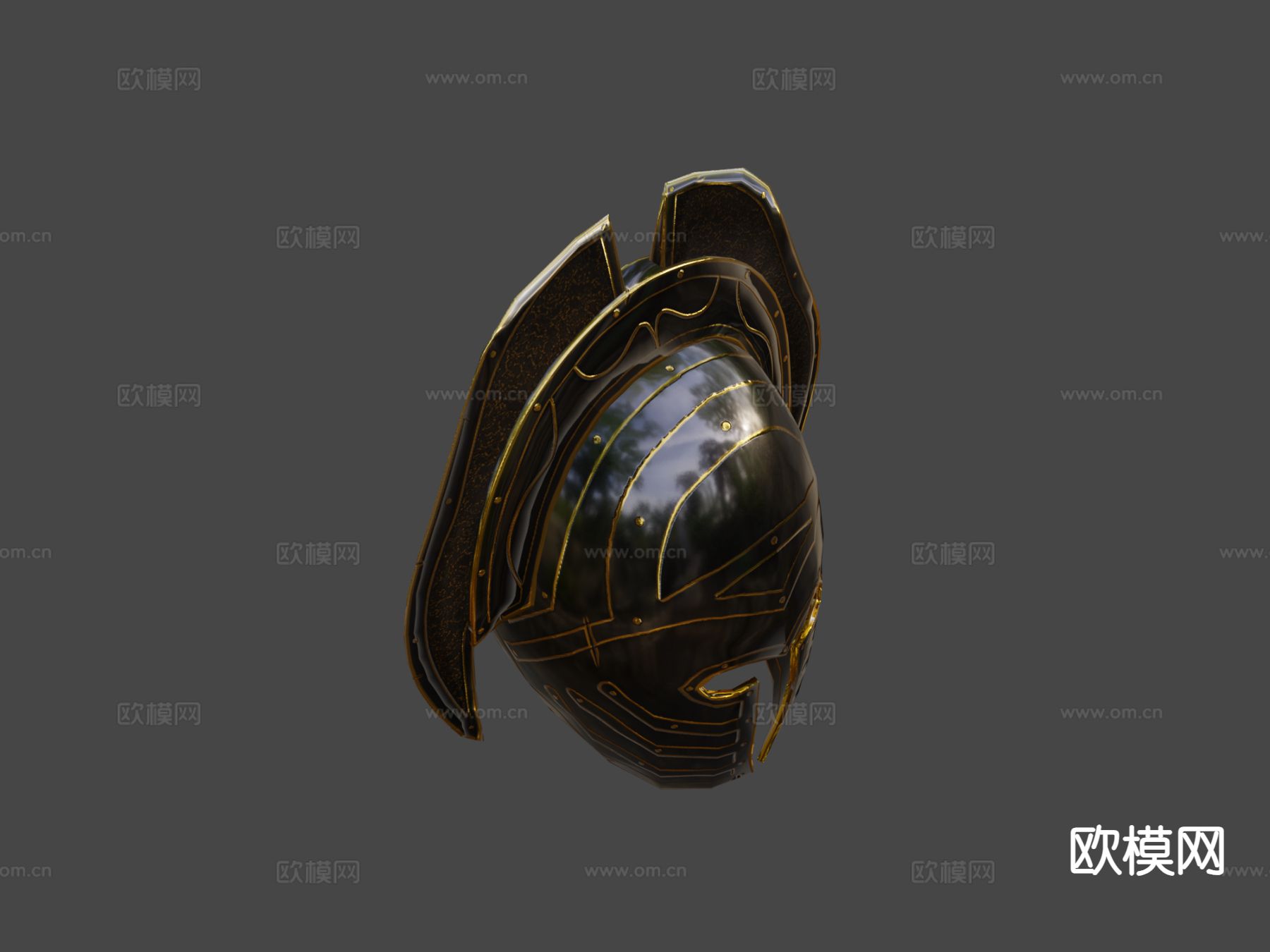 幻想人类头盔su模型下载（渲染图7）