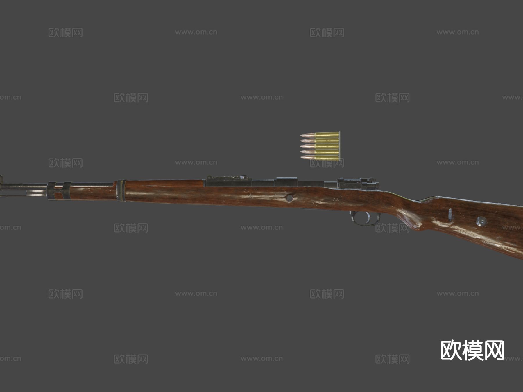 卡宾枪su模型下载（渲染图6）