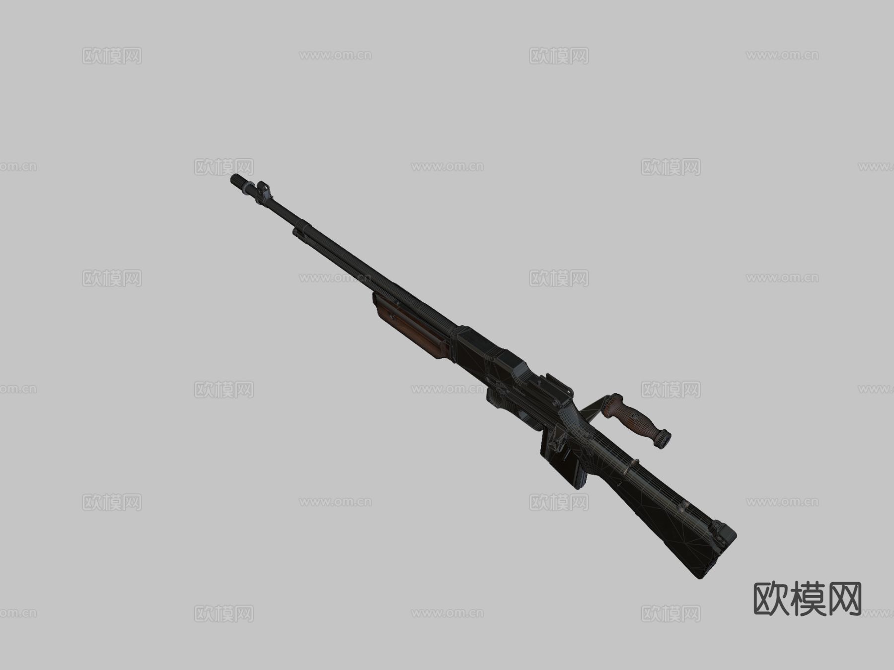 M1918a2自动步枪su模型