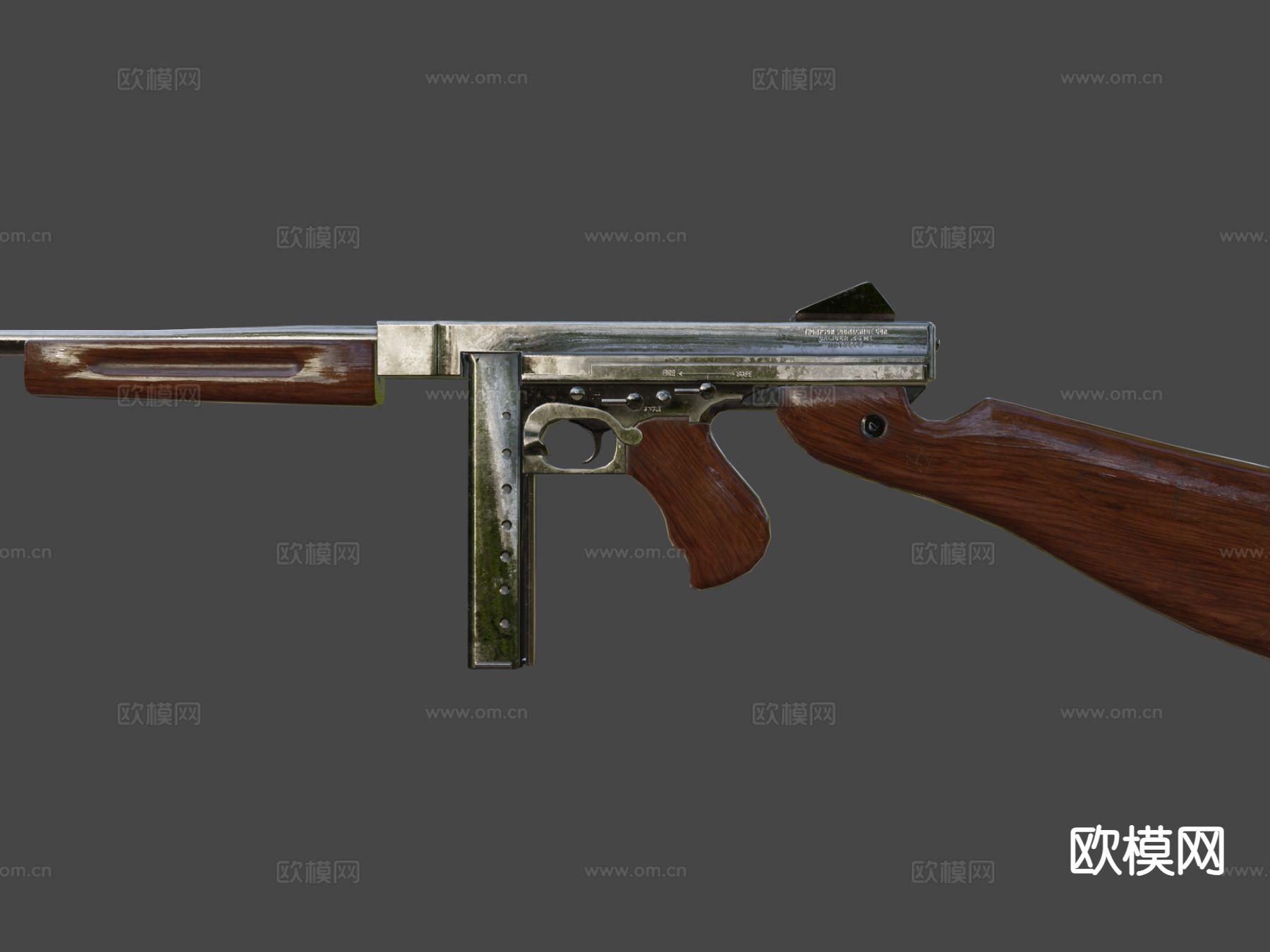 汤普森M1A1su模型下载（渲染图6）