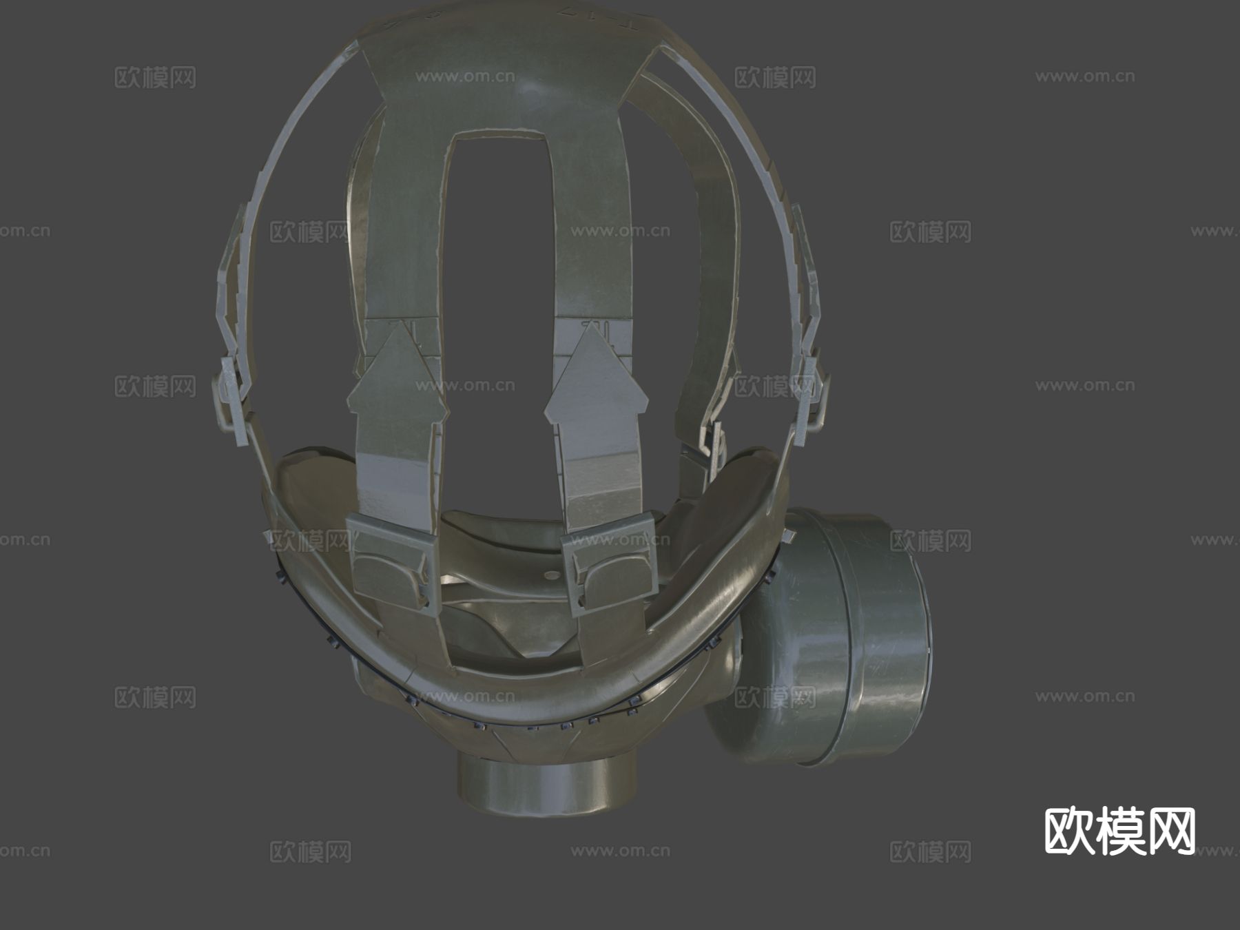PMK-4防毒面具su模型下载（渲染图7）