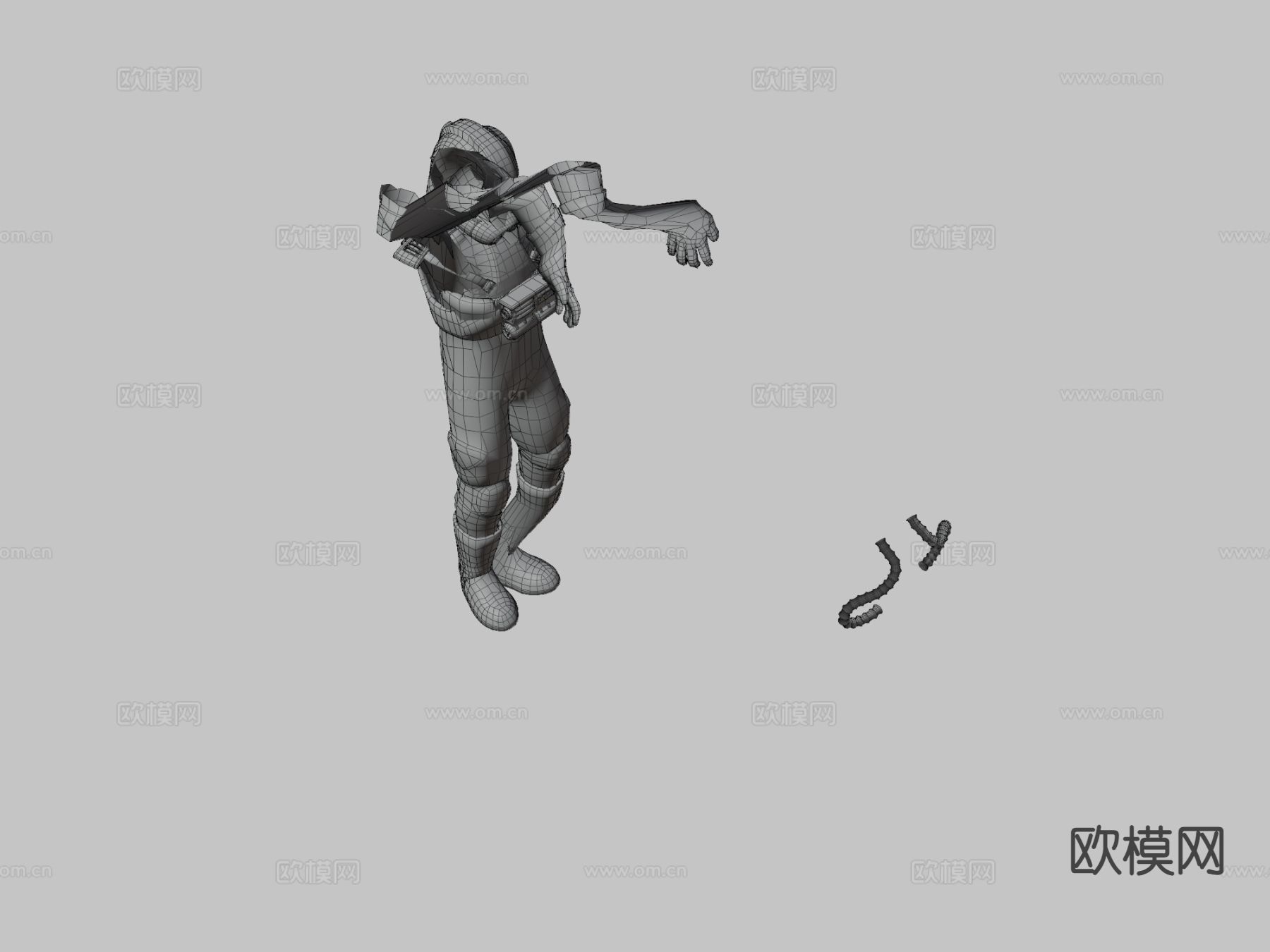 帝国V翼飞行员su模型下载（渲染图2）