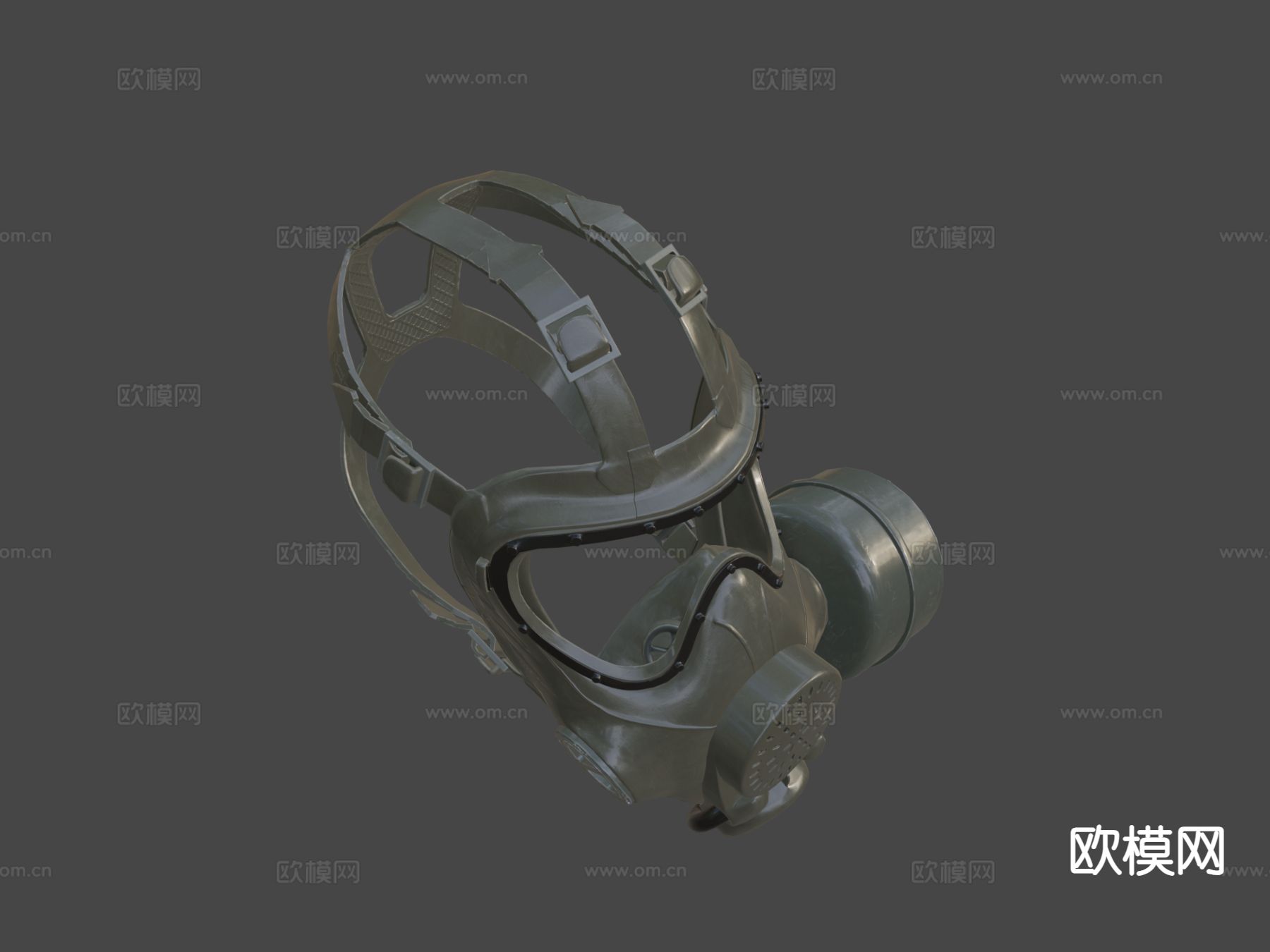 PMK-4防毒面具su模型下载（渲染图4）