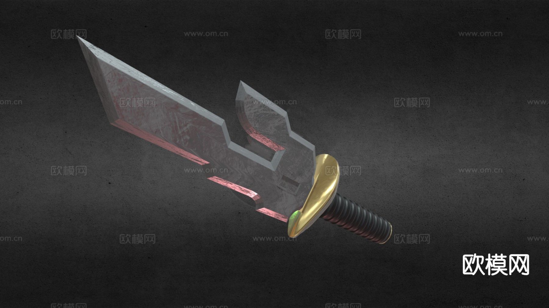 天堂之矛su模型下载（渲染图2）