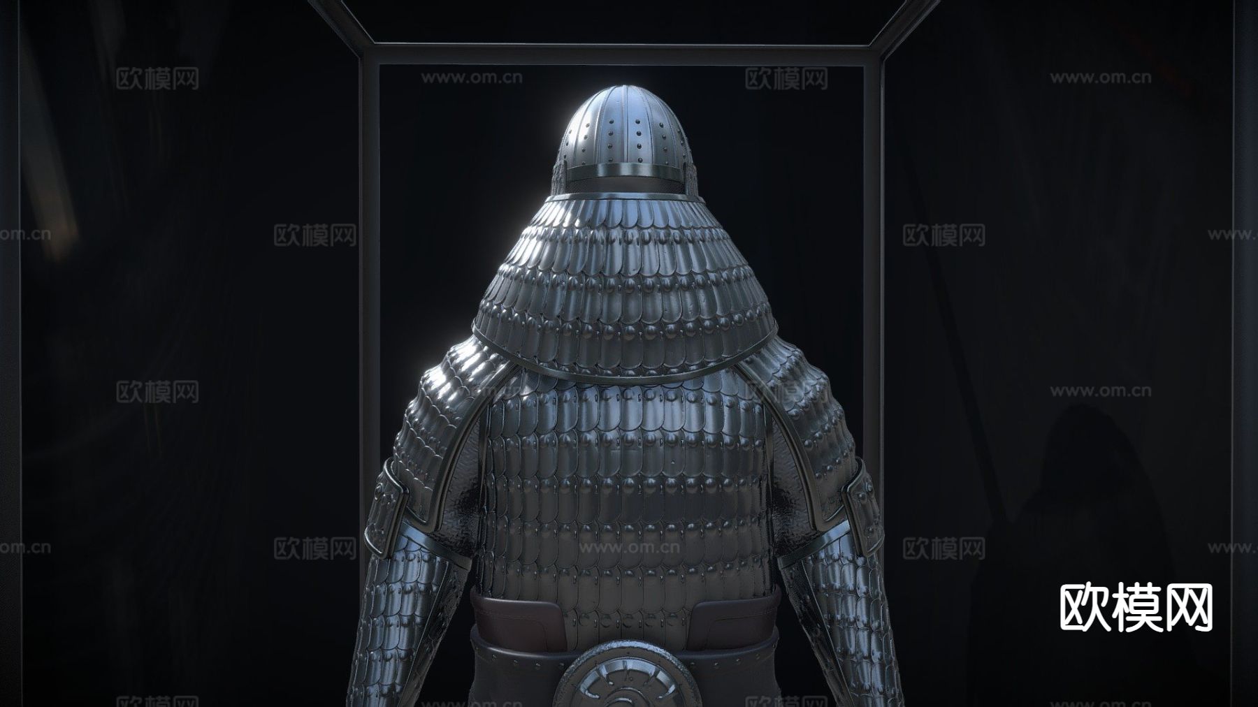 宋朝盔甲su模型下载（渲染图2）