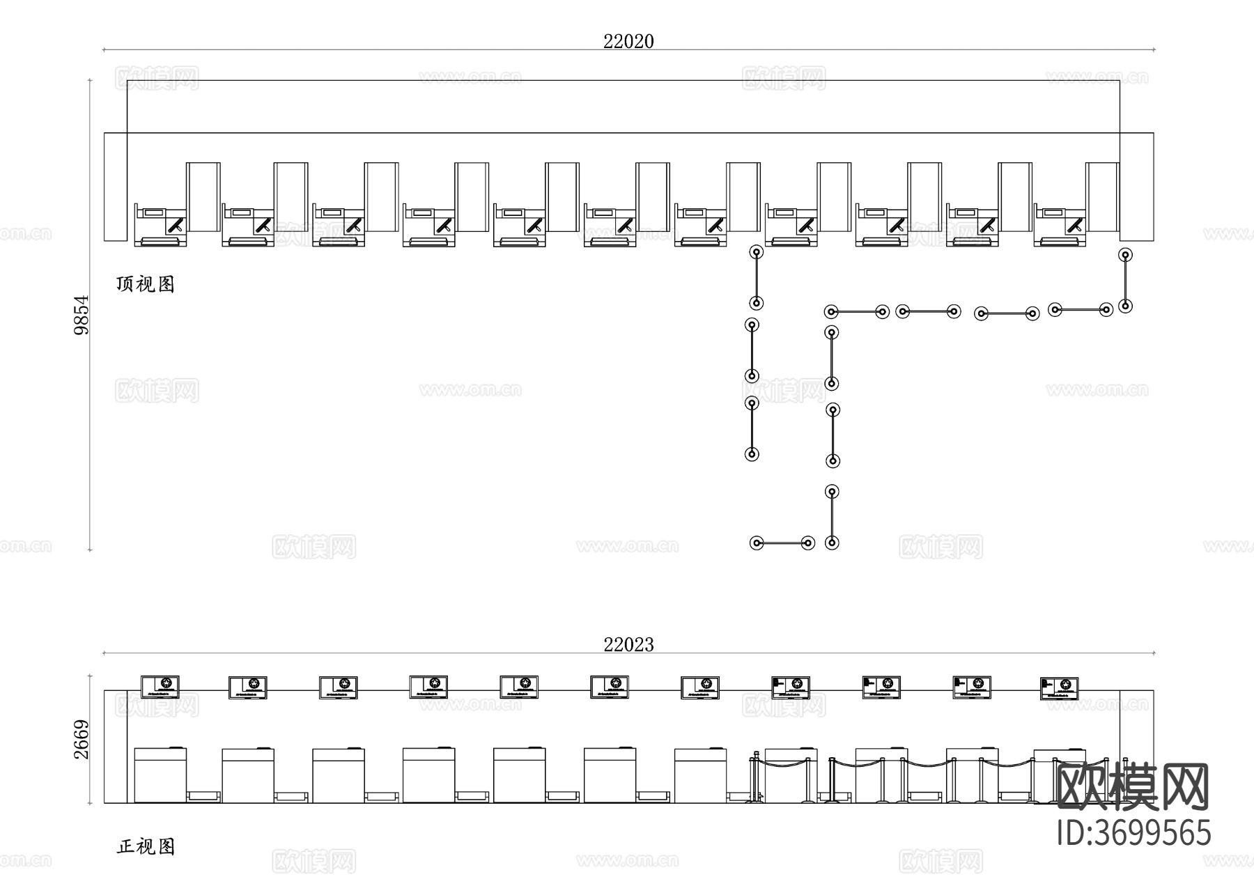 机场值机柜台设计 机场值机柜台结构 机场值机柜台材质 机场值cad大样图