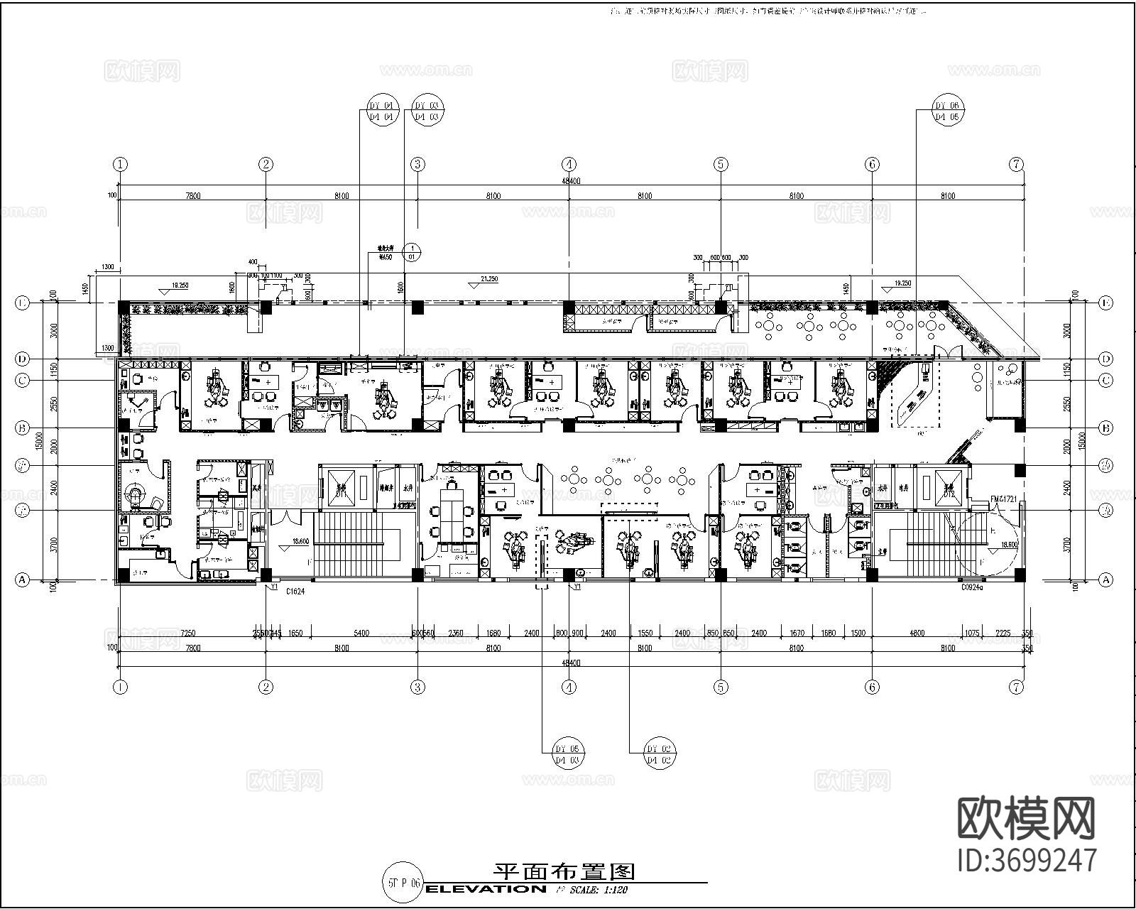 口腔医院cad施工图