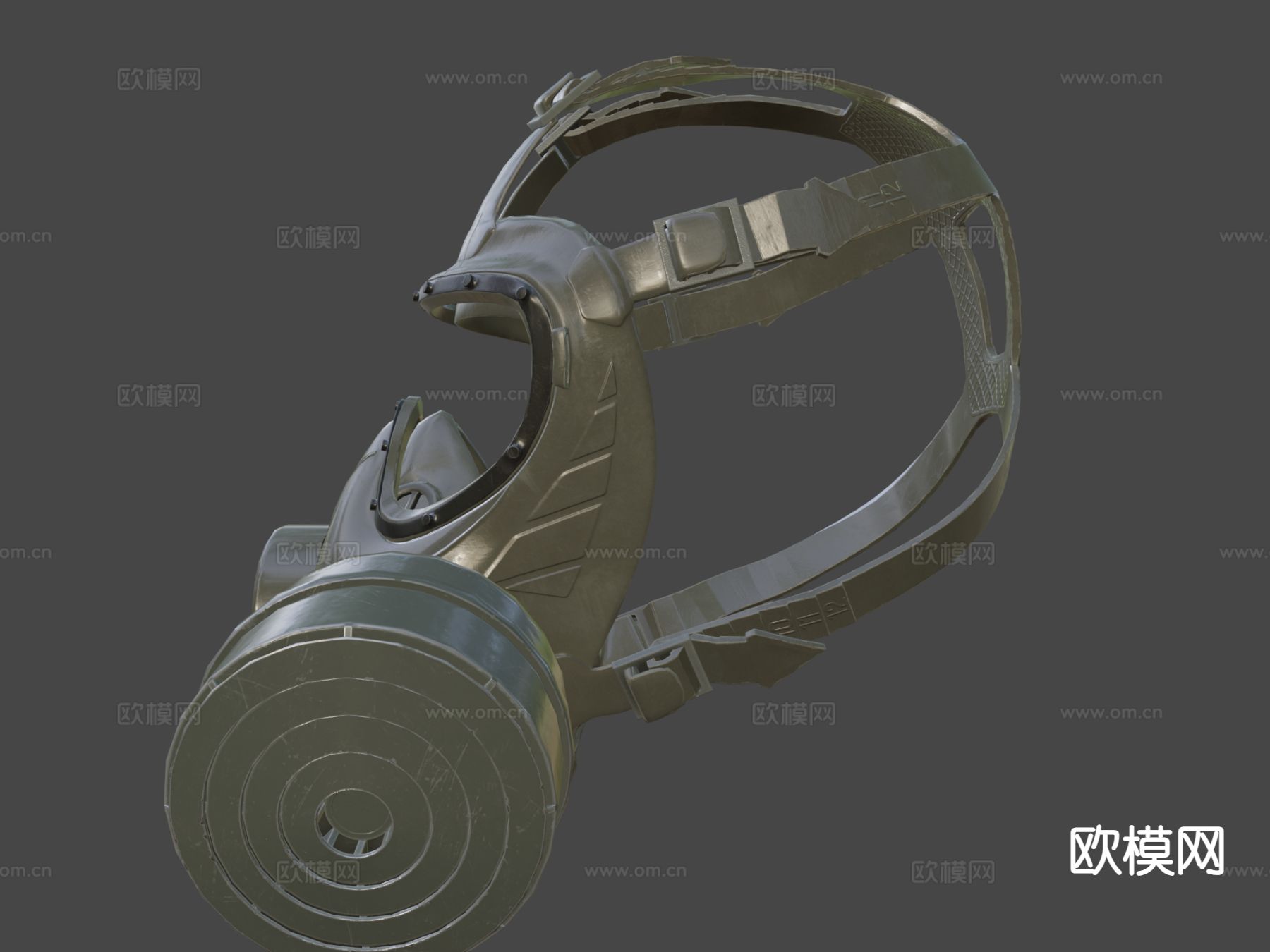 PMK-4防毒面具su模型下载（渲染图6）