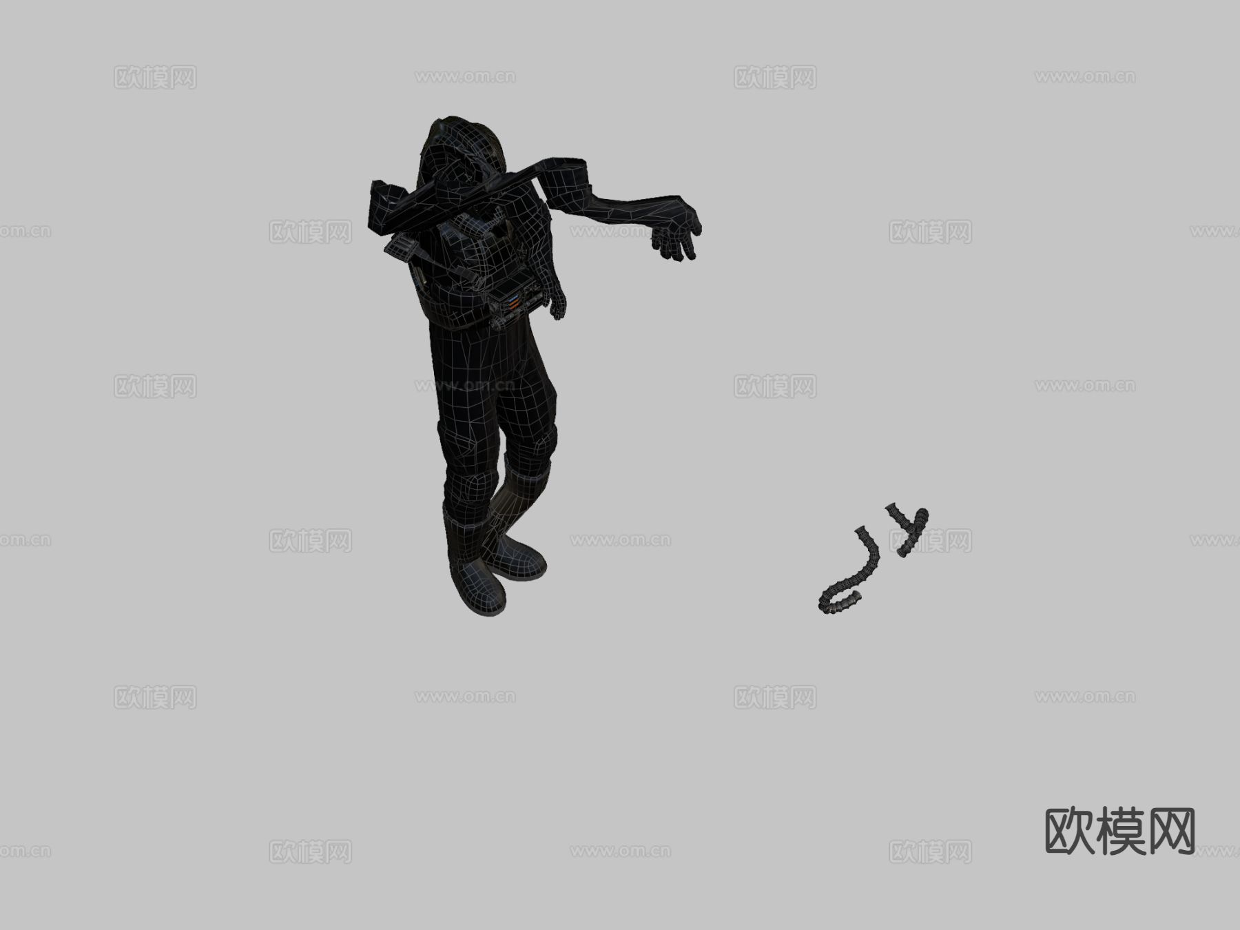 帝国V翼飞行员su模型下载（渲染图1）