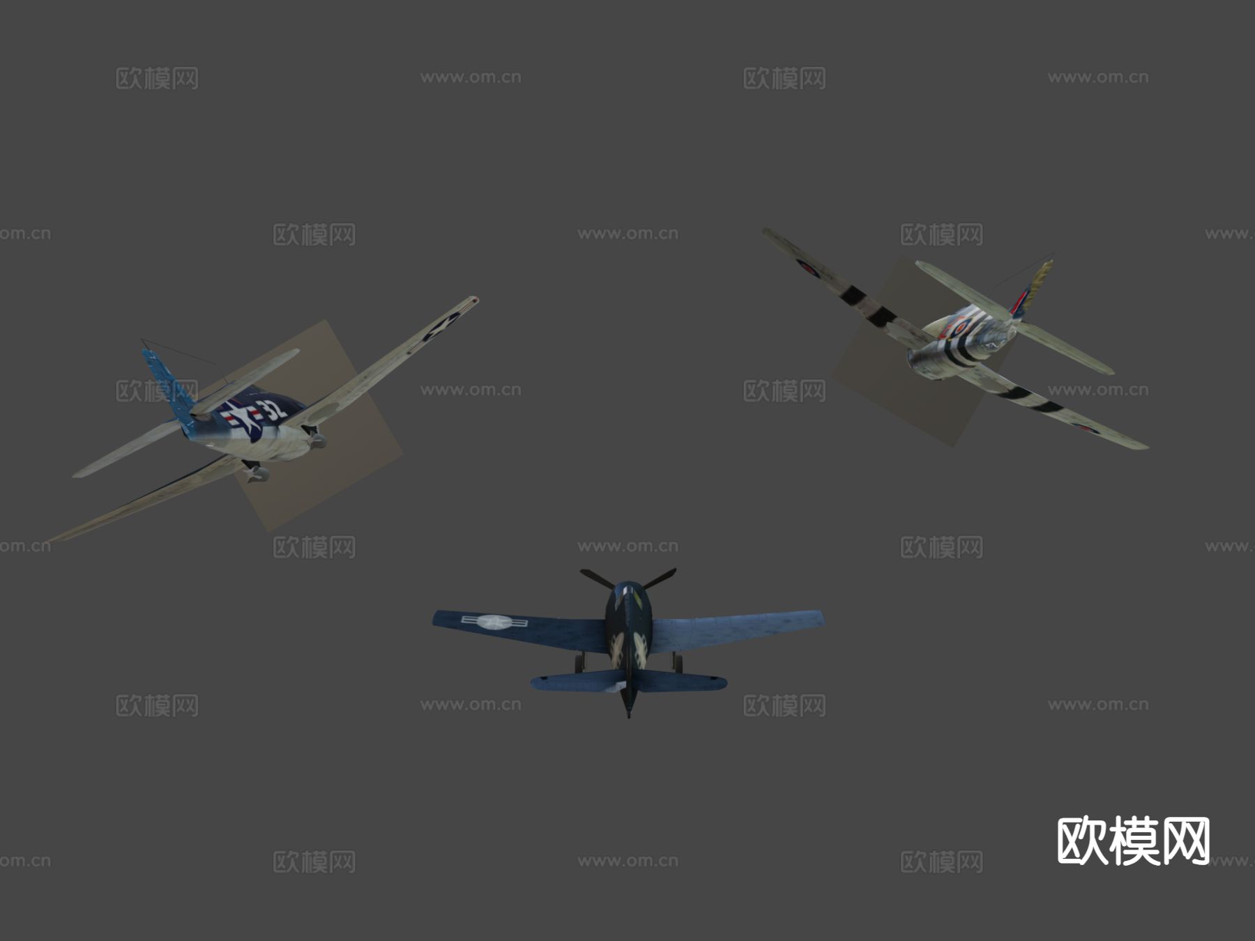 地狱猫战斗机su模型下载（渲染图7）