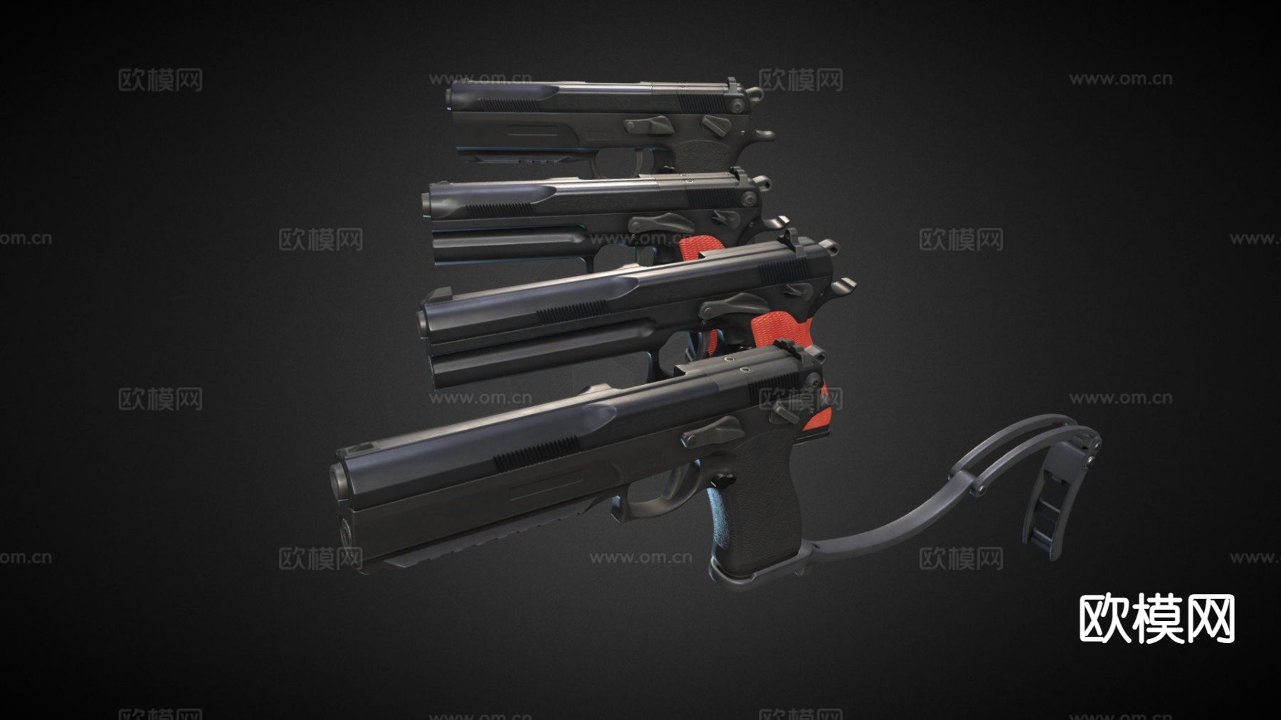 FK Brno和PSD手枪su模型下载（渲染图8）